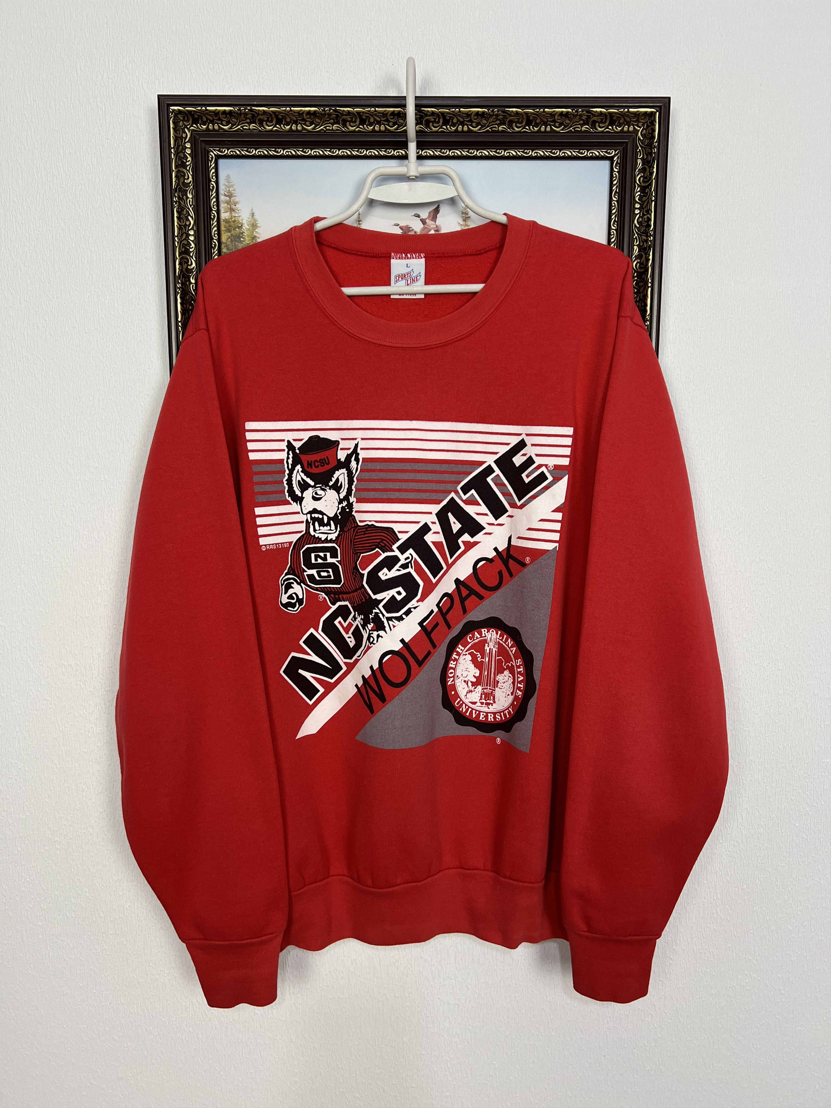 Vintage NC State Wolfpack Sweatshirt NCAA Over Print Crewneck Jacket Size US L / EU 52-54 / 3 - 1 Thumbnail