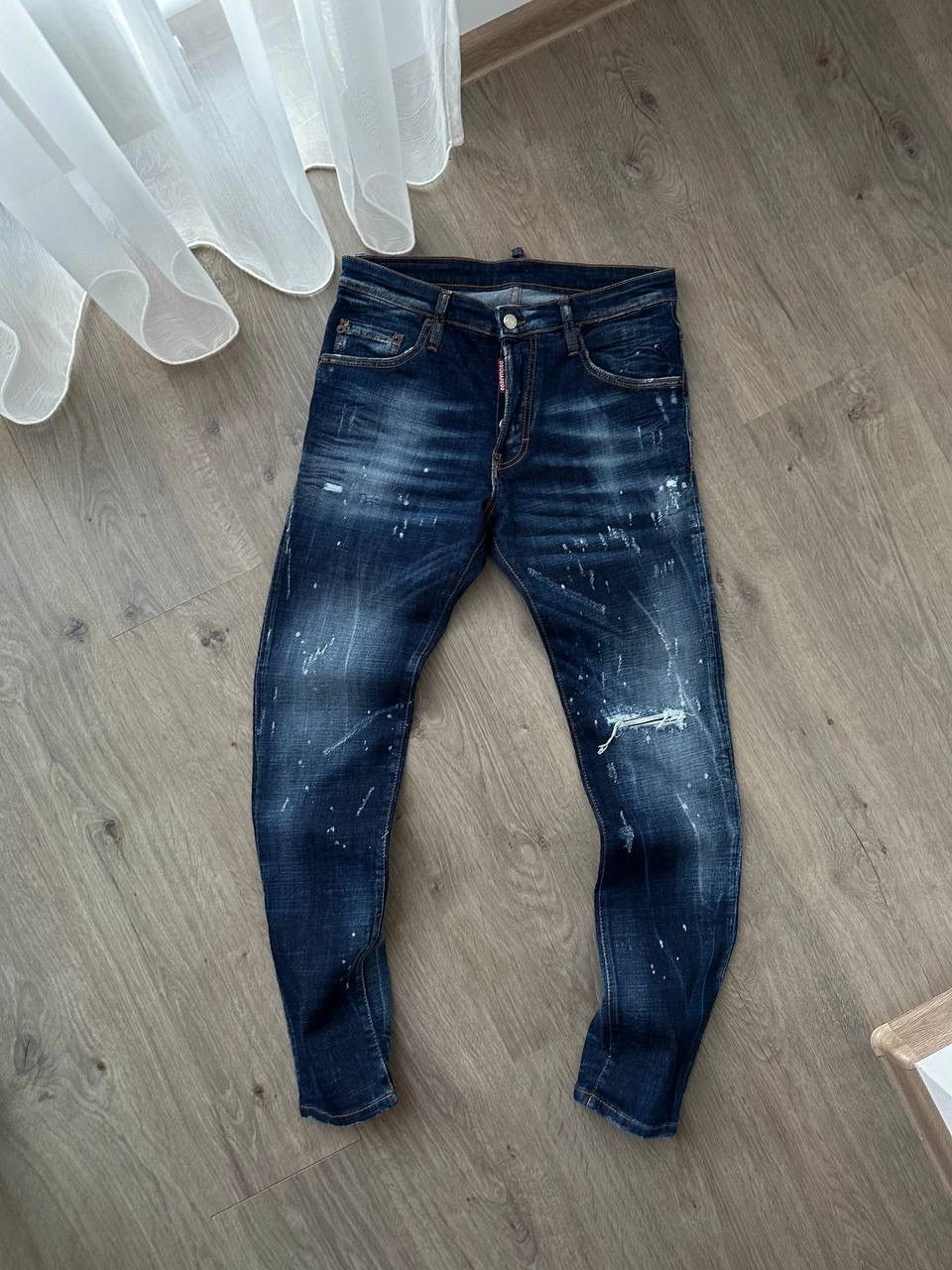 Dsquared2 × Vintage Vintage Disquared2 Denim Big Logo Pants Size US 32 / EU 48 - 10 Thumbnail