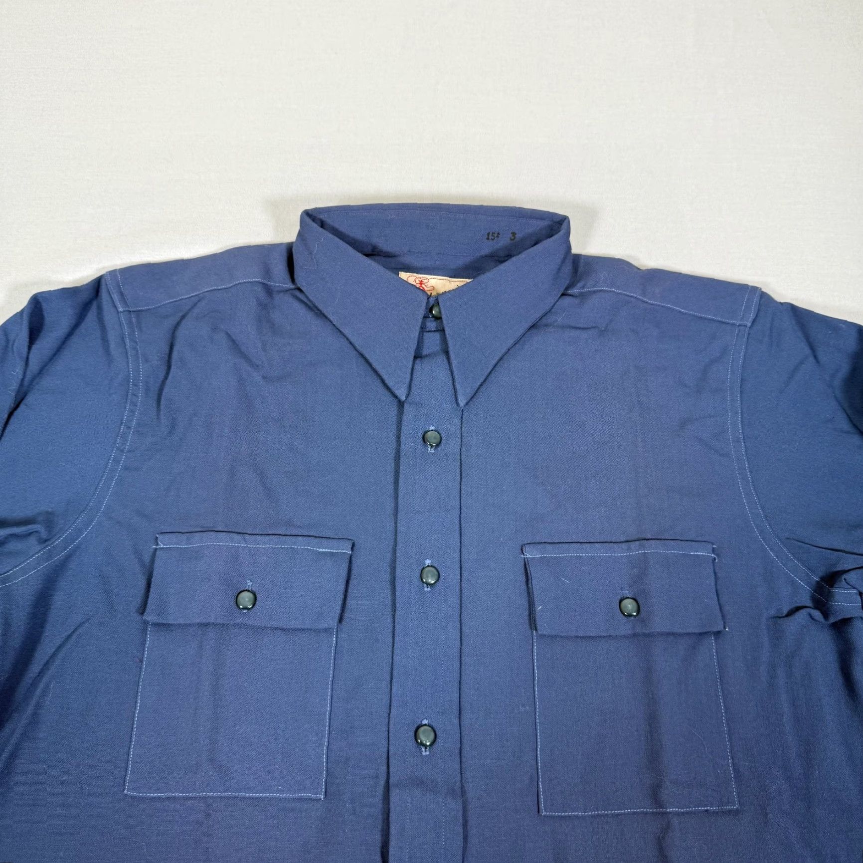 Vintage VINTAGE Liondale Western Shirt Mens M Blue Wool Button-Up 60s 60s Cowboy Long Sleeve Pockets Buttons Size US M / EU 48-50 / 2 - 2 Thumbnail