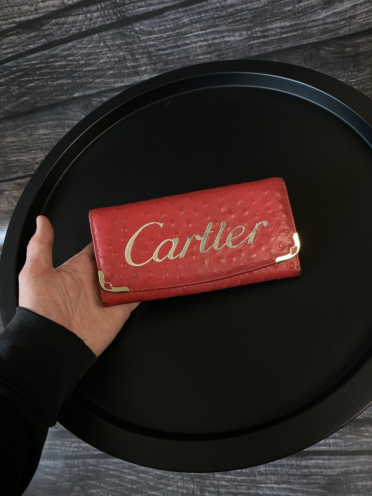 Cartier × Leather Cartier Leather Clutch Wallet Size ONE SIZE - 1 Thumbnail
