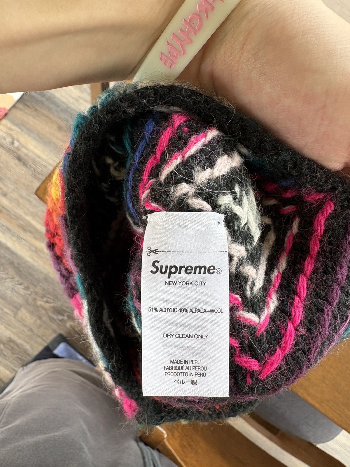 Supreme Supreme Textured Knit Beanie FW25 Multi Size ONE SIZE - 3 Thumbnail