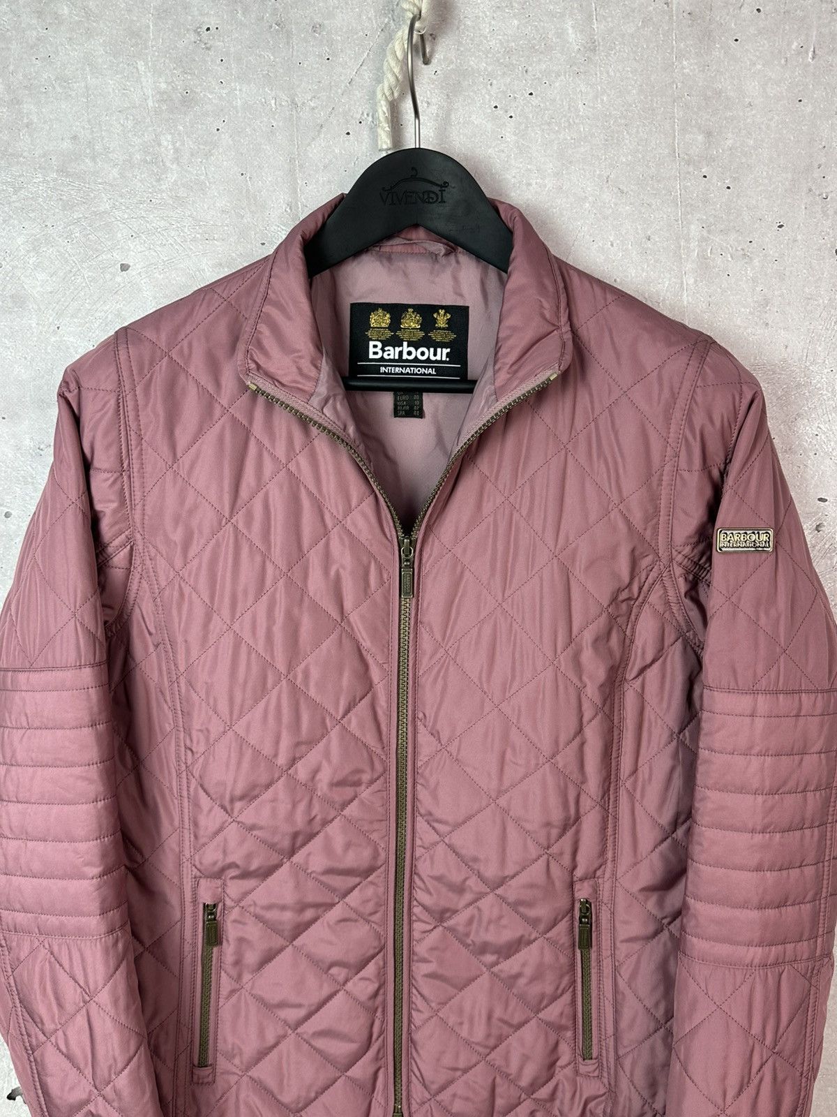 Barbour Barbour International Farleight Quilted Powder Womens Jacket Size L / US 10 / IT 46 - 2 Thumbnail