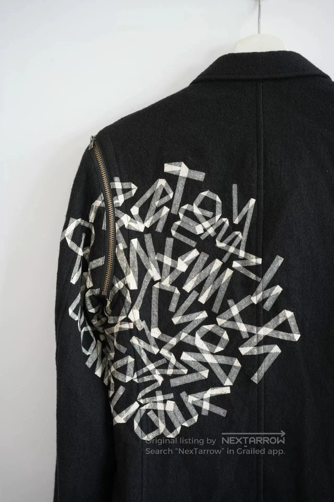 yohji yamamoto black wool suit jacket.