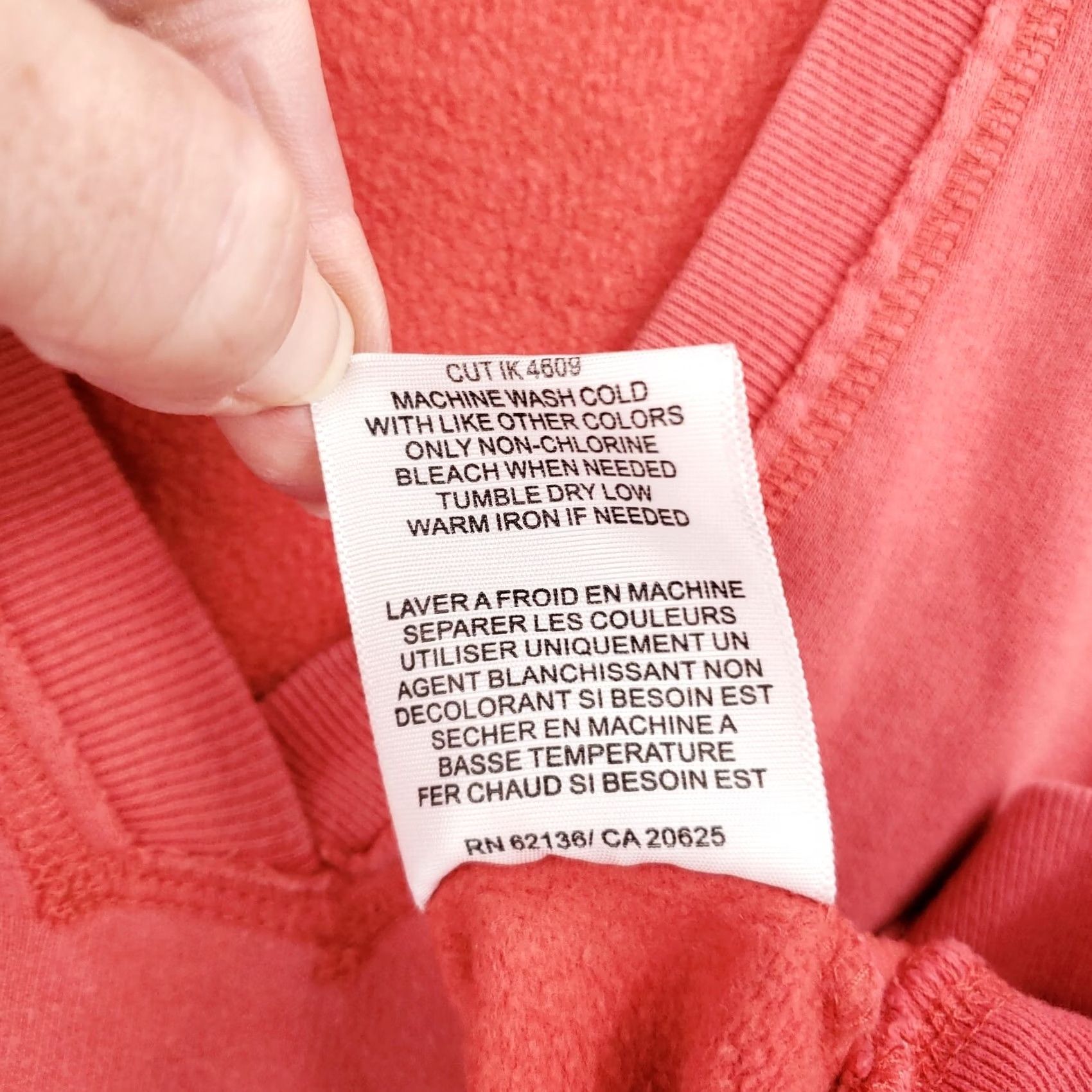 Guess GUESS Hoodie Womens M Medium Red Pullover Logo V-Neck Long Sleeves Size M / US 6-8 / IT 42-44 - 5 Thumbnail