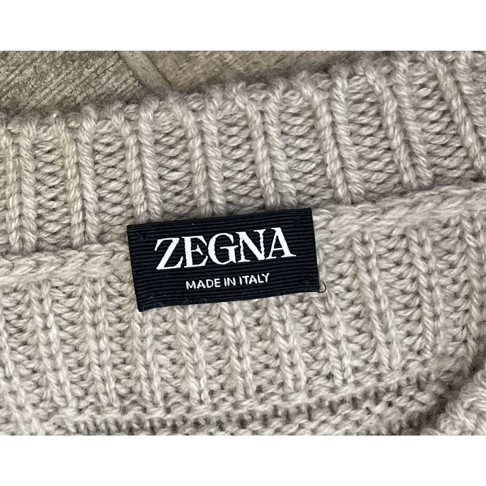 Ermenegildo Zegna $3,250 NWT Ermenegildo ZEGNA Brown Cashmere Sweater 54(XL) Size US XL / EU 56 / 4 - 5 Thumbnail