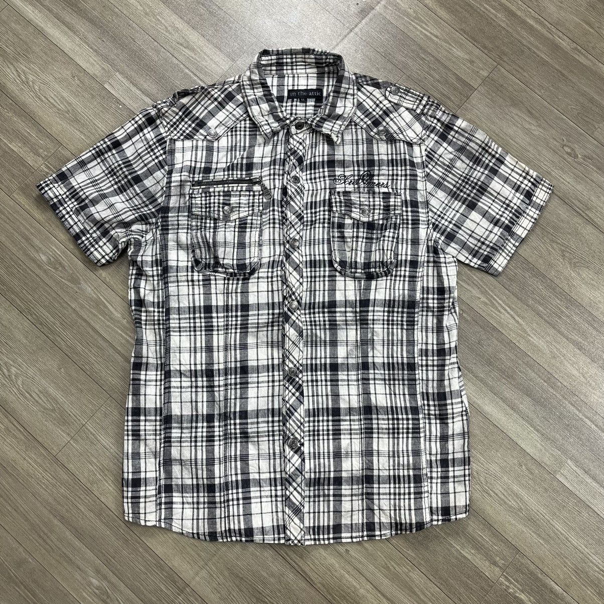 In The Attic 2000s In The Attic Plaid Grunge Gothic Punk Lgb Style Shirt Size US L / EU 52-54 / 3 - 1 Thumbnail