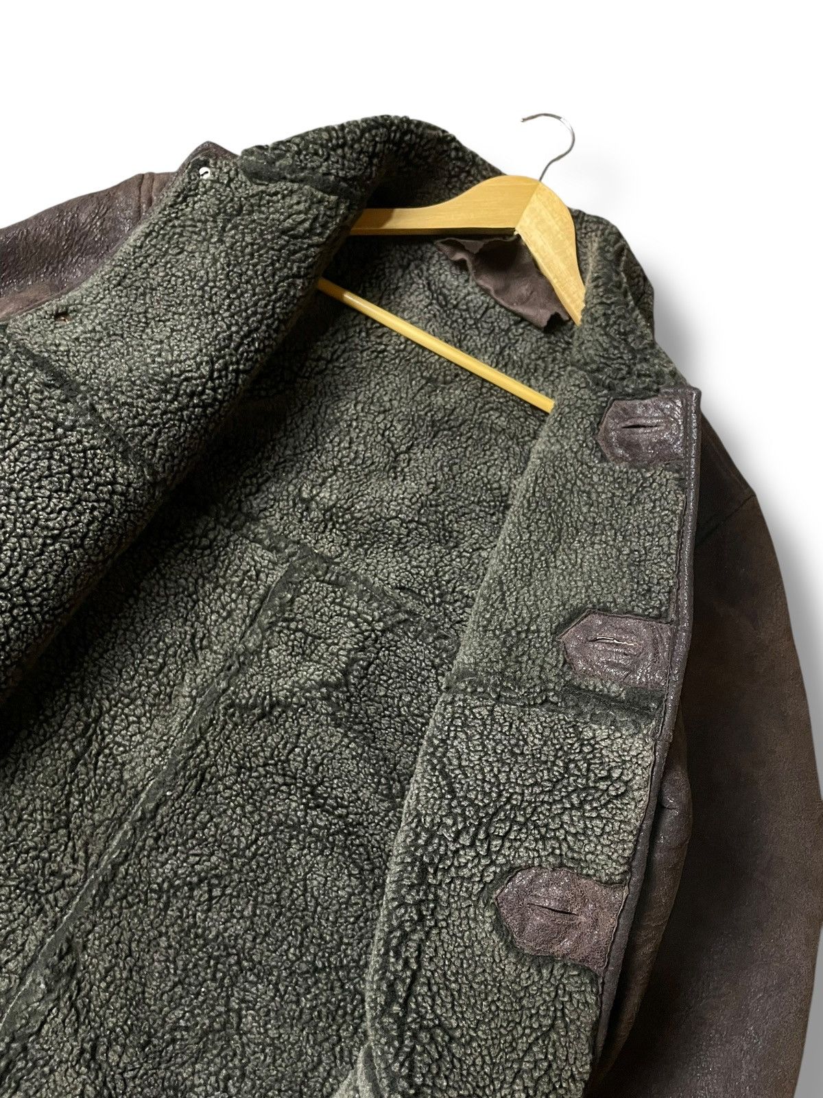 Japanese Brand × Vintage LONLO Brand Double Pocket Shearling Leather Coat (112) Size US L / EU 52-54 / 3 - 6 Thumbnail