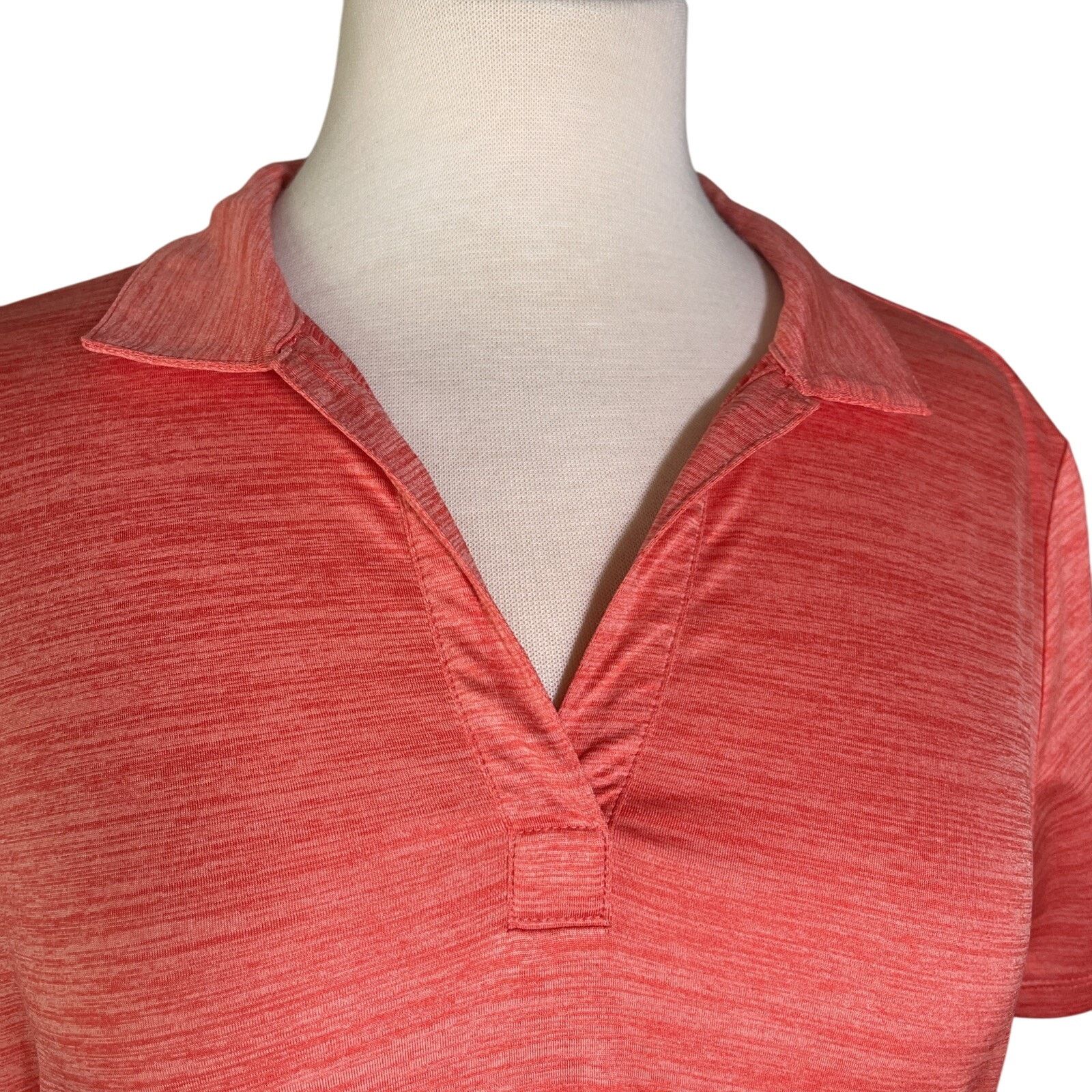 Tommy Bahama Tommy Bahama Polo Women’s SP Island Zone Orange Short Sleeve Size XS / US 0-2 / IT 36-38 - 2 Thumbnail