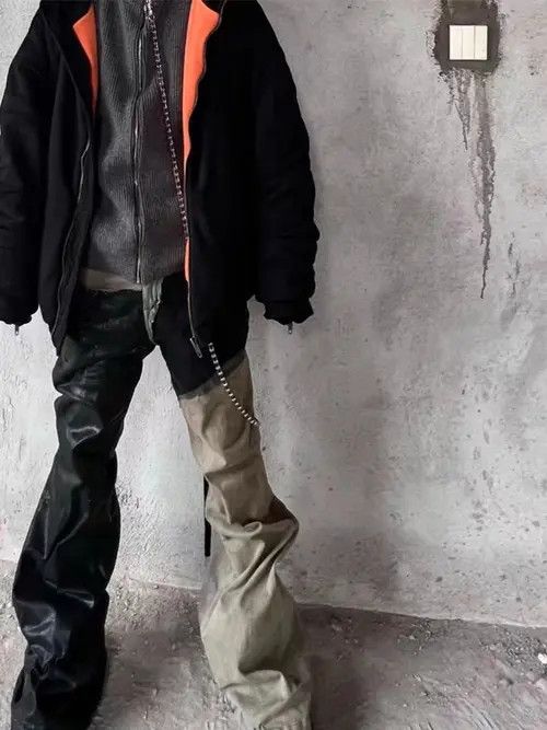 Other Vintage stacked washed patchwork coated jeans Size US 30 / EU 46 - 3 Thumbnail