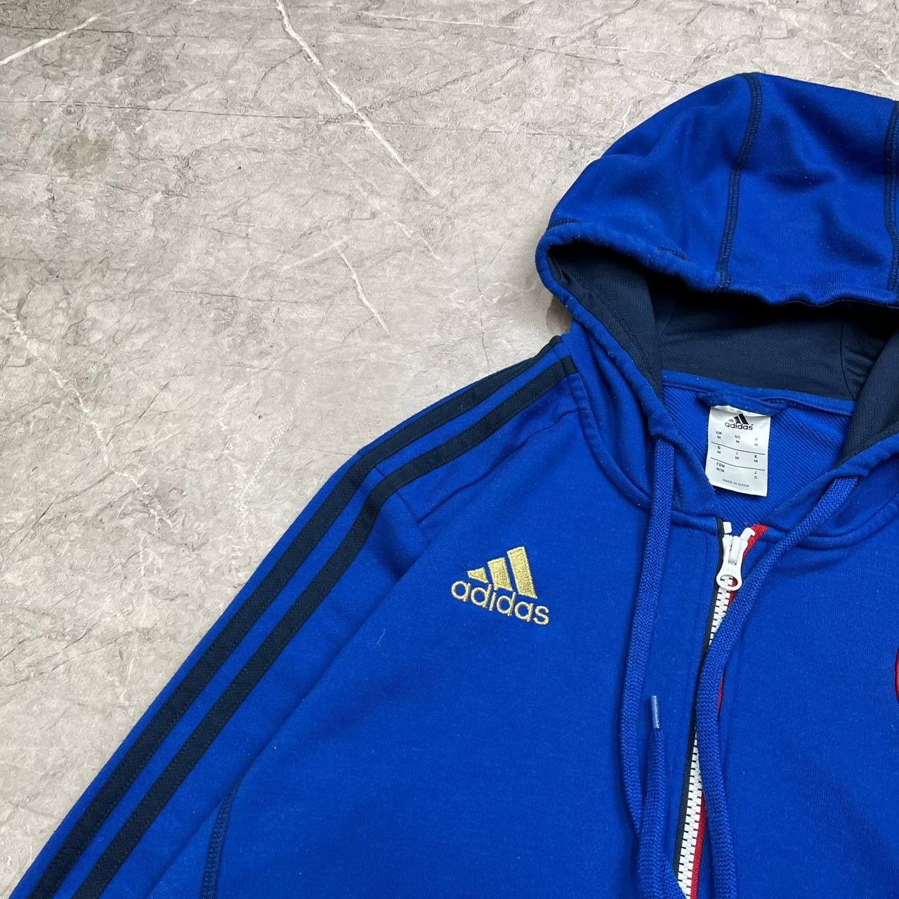 Adidas Adidas 2015/2016 France Team Rugby Zip Track Top Jacket Size US M / EU 48-50 / 2 - 2 Thumbnail