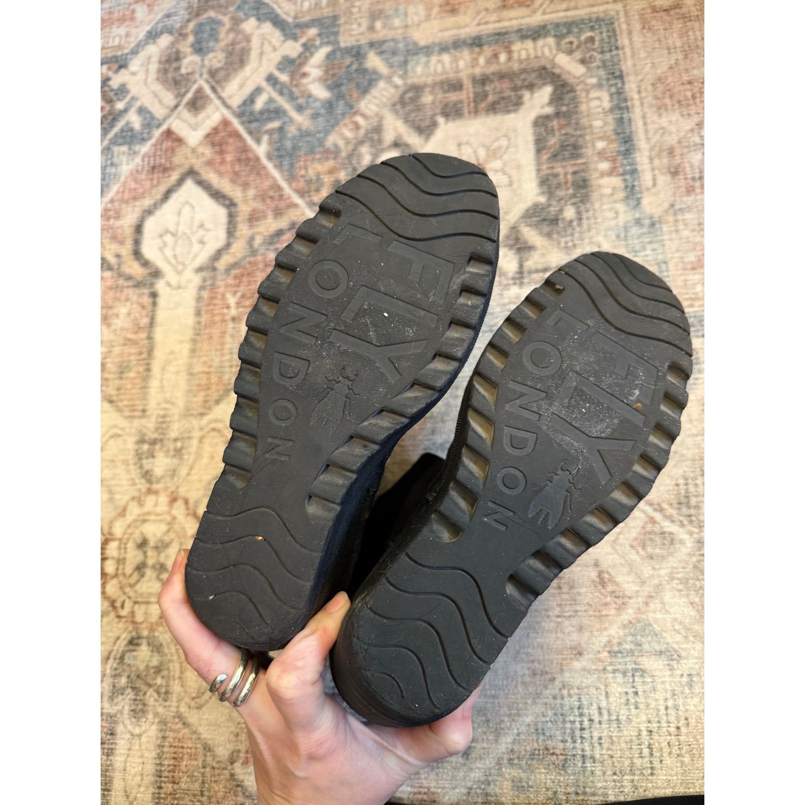 Fly London FLY LONDON Black Heeled Ankle Booties Sz EU 37 / US 7 ($269) Size US 7 / IT 37 - 4 Thumbnail