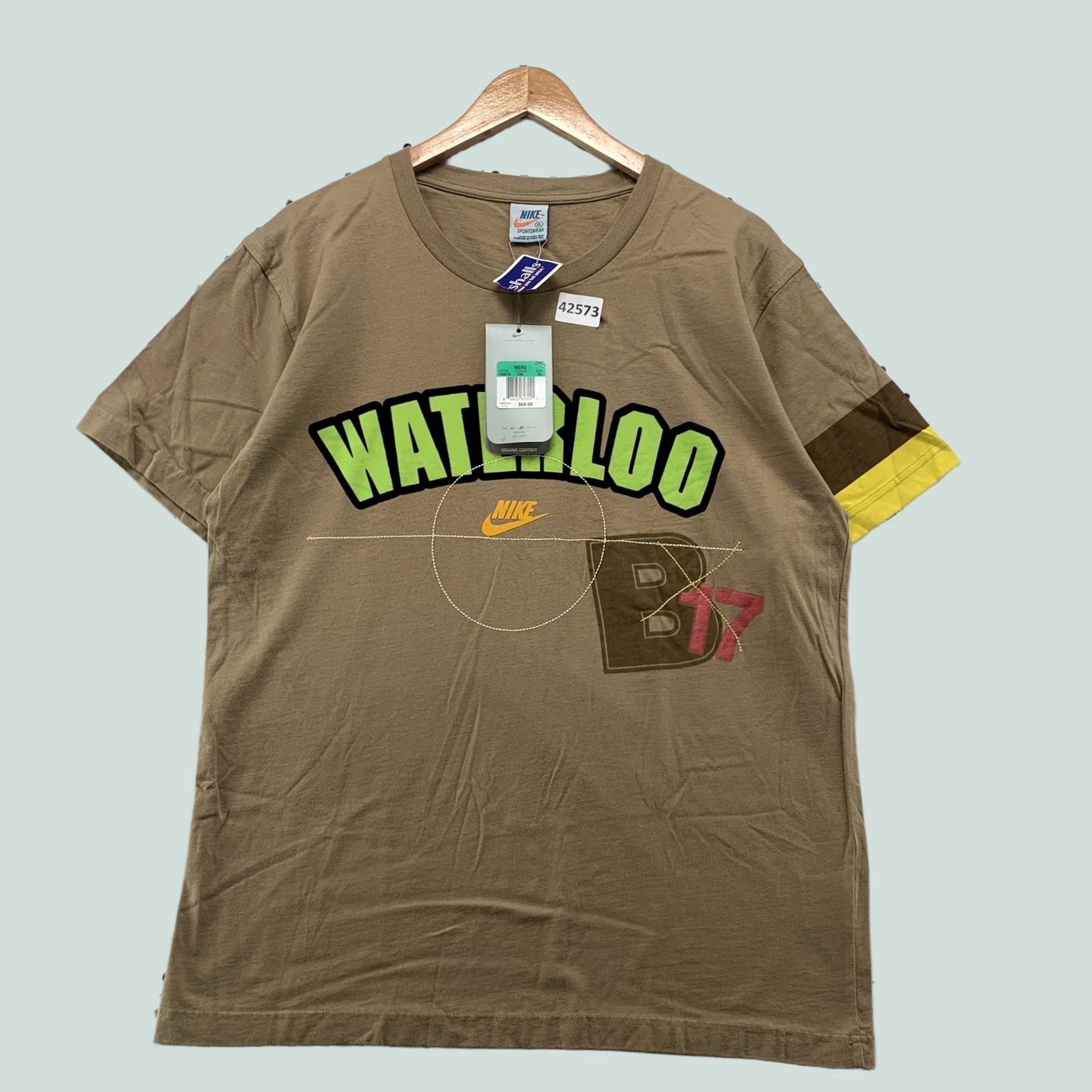 Nike VINTAGE Nike Shirt Mens XL Brown NEW Waterloo Retro Short Sleeve NWT Size US XL / EU 56 / 4 - 1 Thumbnail