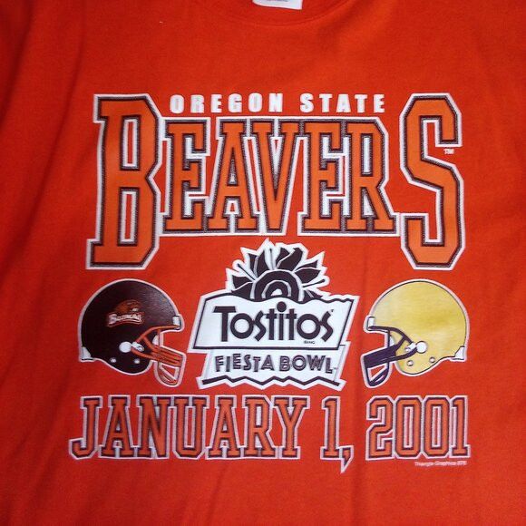 Gildan DS Vintage Oregon State Beavers Fiesta Bowl 2001 T-Shirt Size US L / EU 52-54 / 3 - 1 Thumbnail