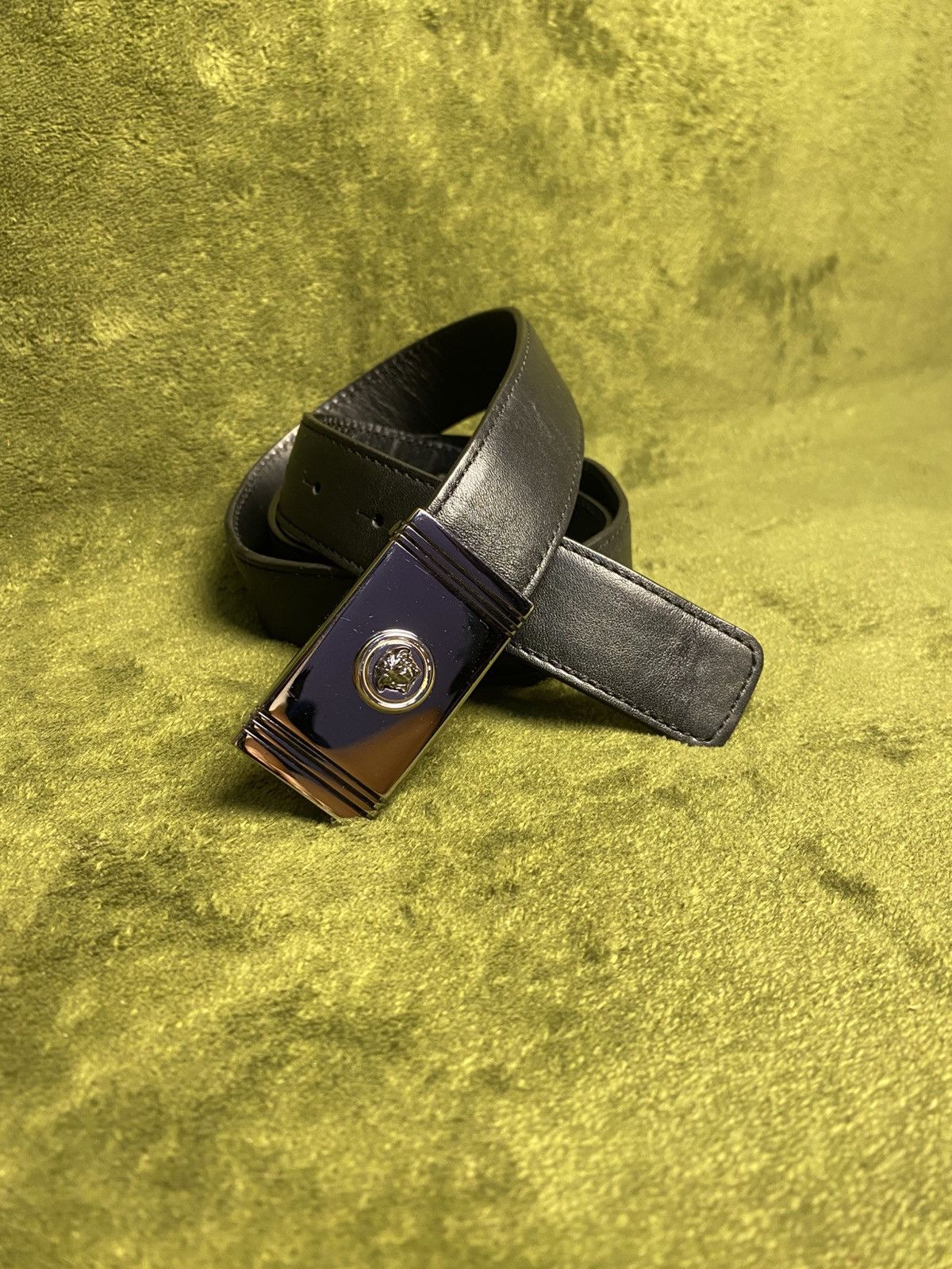 Versace Versace black leather belt Size 36 - 1 Thumbnail