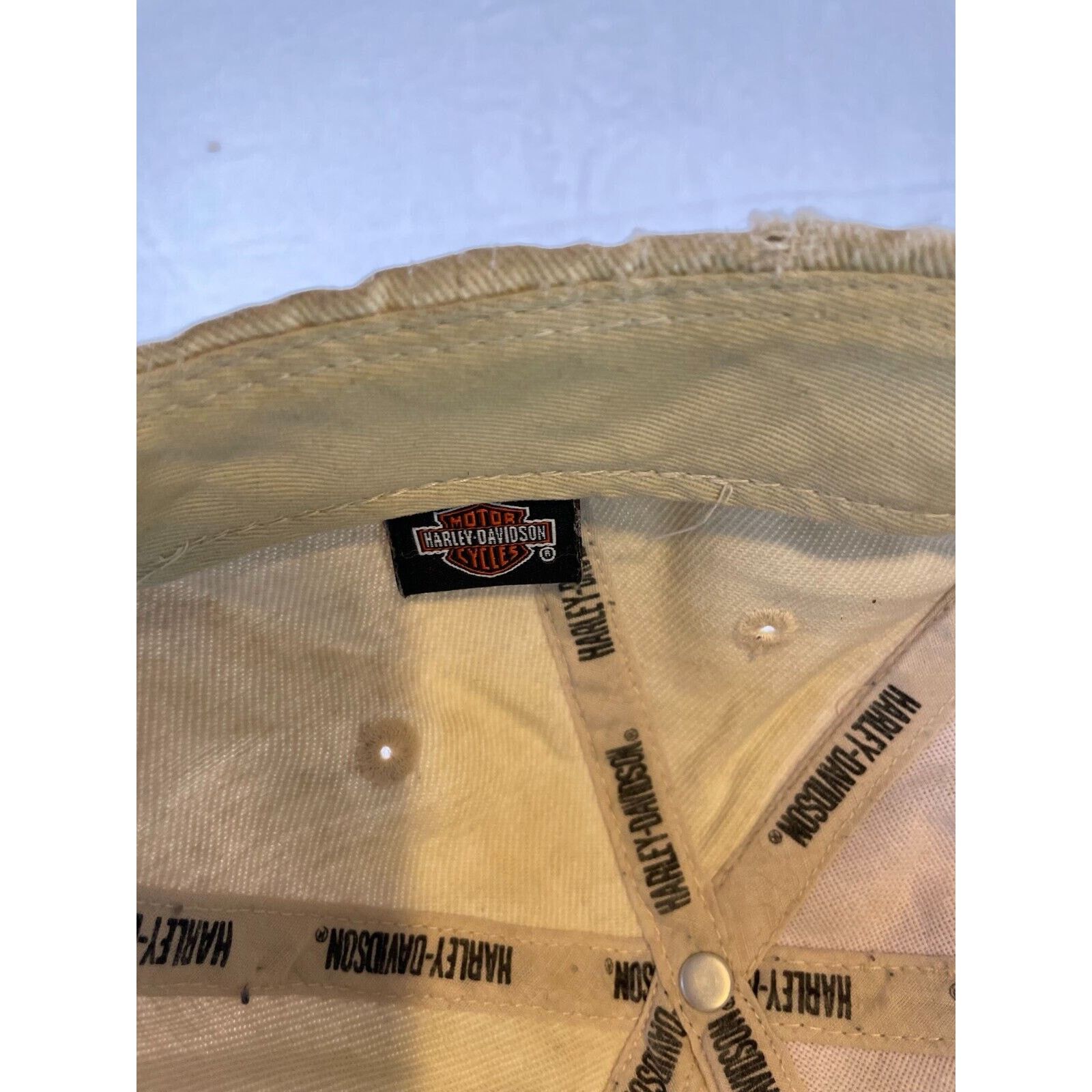 Harley Davidson Harley-Davidson Daytona Beach FL Hat Embroidered (Stained) Size ONE SIZE - 8 Thumbnail