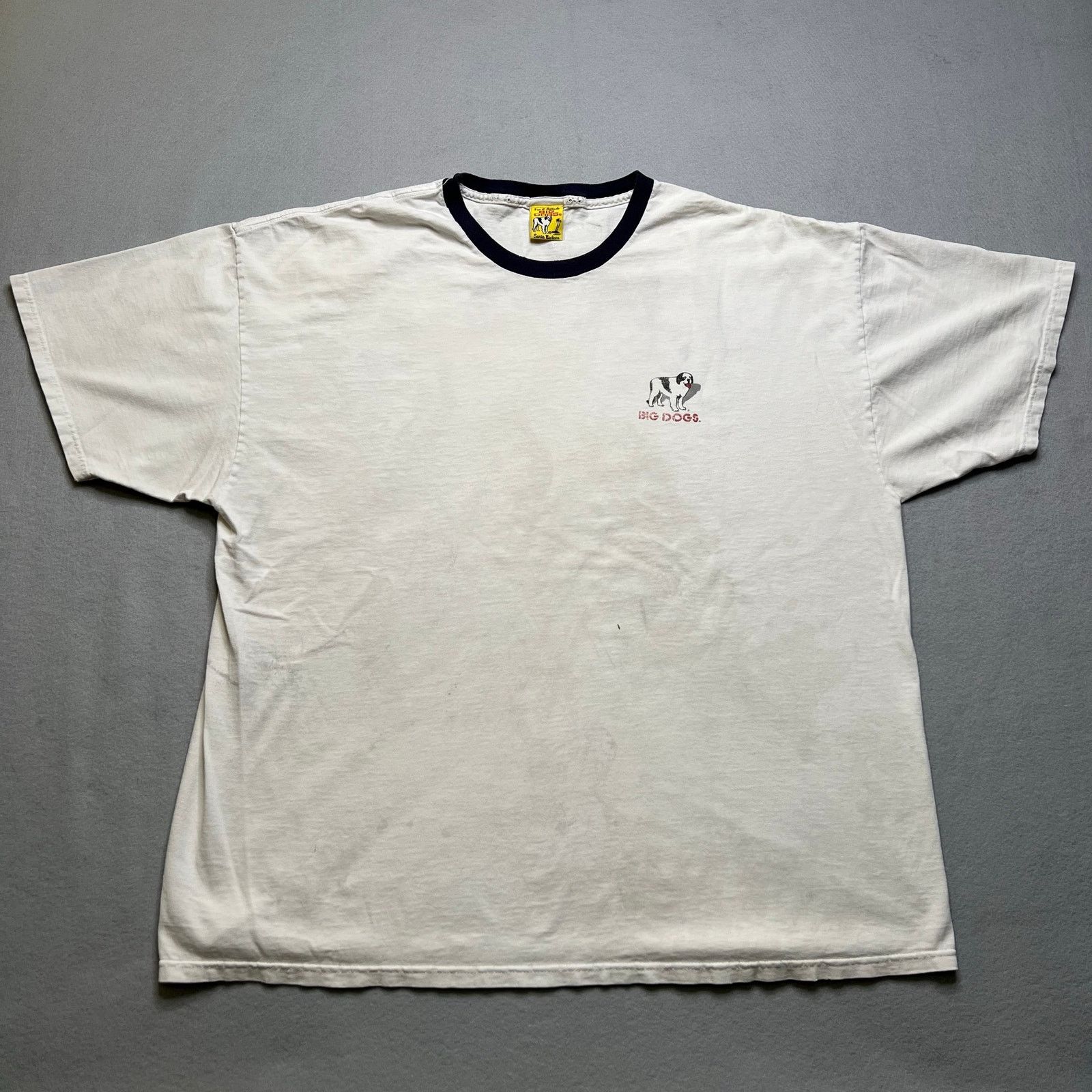 Big Dogs Vintage Big Dogs T Shirt Mens XXL White Ringer Attitude Y2K Size US XXL / EU 58 / 5 - 1 Thumbnail
