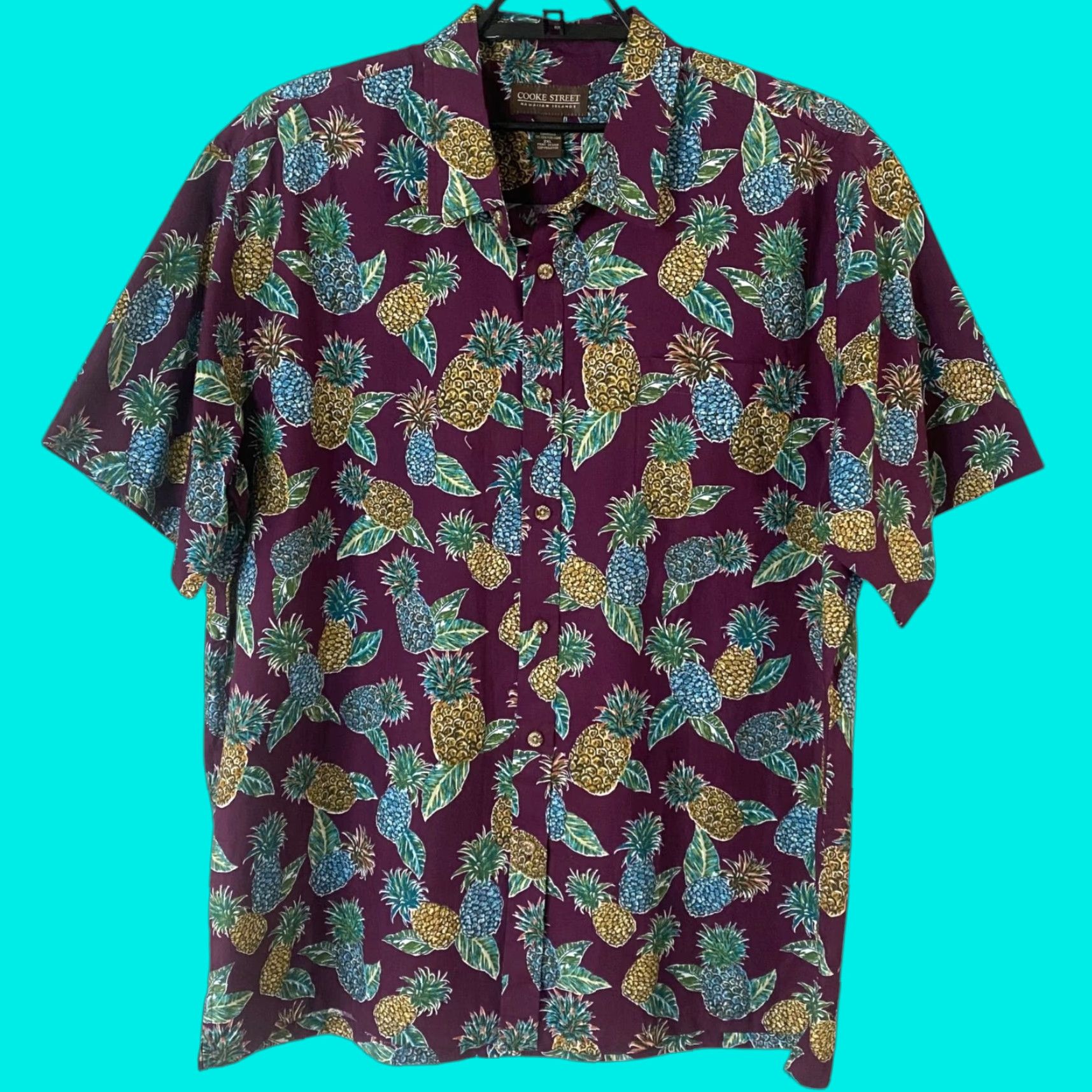 Vintage VINTAGE Cooke Street Hawaiian Shirt Men 2XL Short Sleeve Button-Up Pineapple Print Casual Beach Summer Size US XXL / EU 58 / 5 - 1 Thumbnail