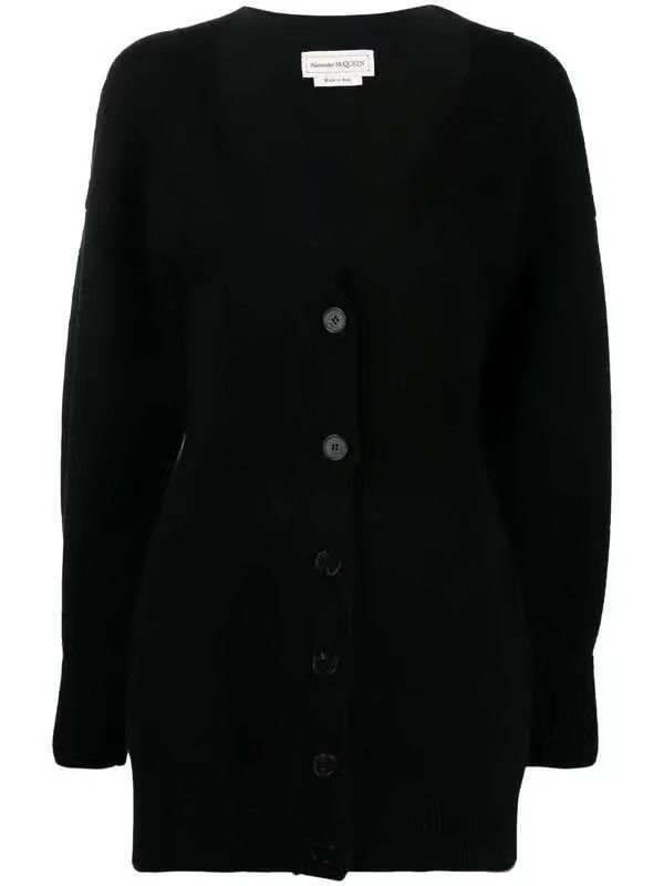 Alexander McQueen o1y0325 Cardigan in Black Size M / US 6-8 / IT 42-44 - 1 Thumbnail