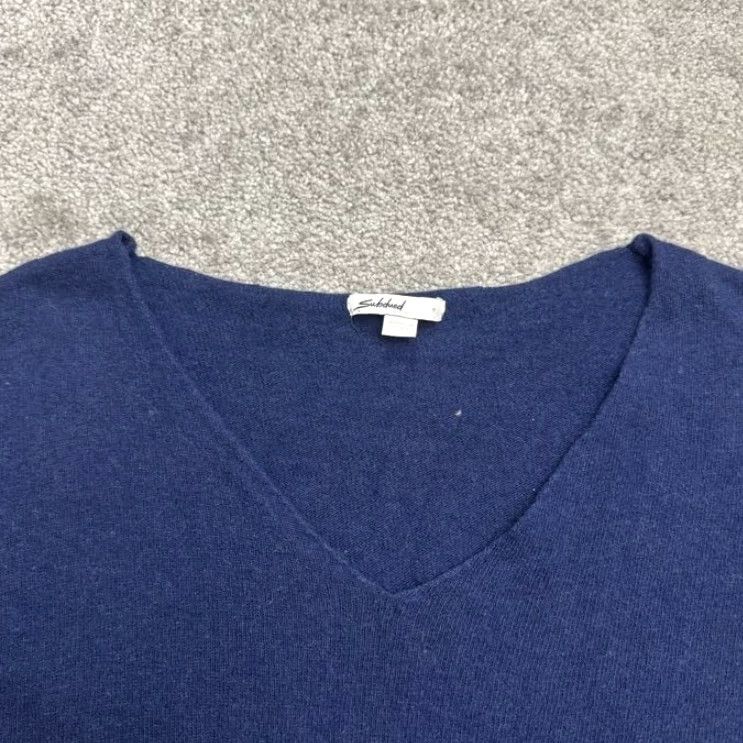 Vintage VINTAGE Subdueb Wool Blend Pullover Sweater Women Medium Blue Knit Casual Fall Spring Winter Size M / US 6-8 / IT 42-44 - 5 Thumbnail