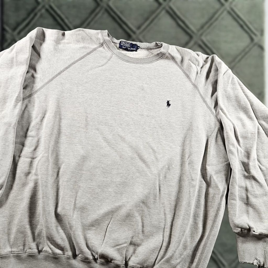 Polo Ralph Lauren Polo Ralph Lauren Sweatshirt Mens Large Gray Fleece Pullover Crewneck Pony 90s Size US L / EU 52-54 / 3 - 1 Thumbnail