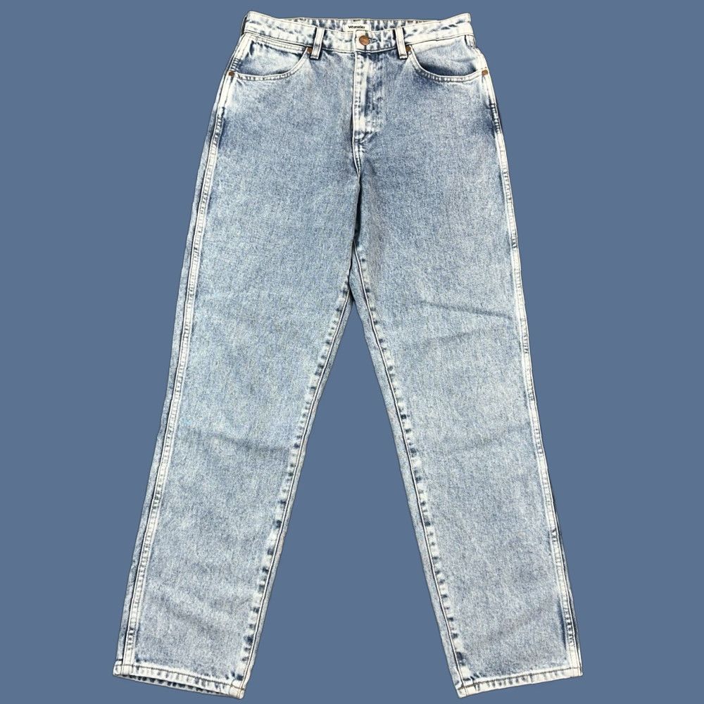 Wrangler Wrangler Mom Jeans Women's 29x29 Light Wash Denim High Rise Taper Retro Jeans Size 29" - 1 Thumbnail