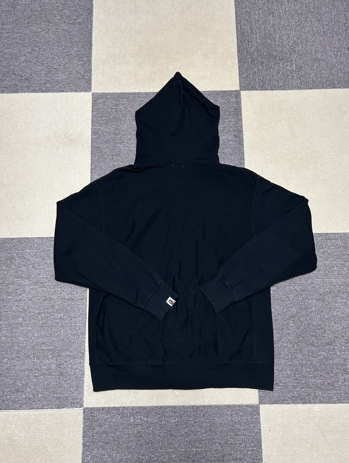Bape OG Bape Black College Color Logo Full Zip Hoodie Size US L / EU 52-54 / 3 - 2 Thumbnail