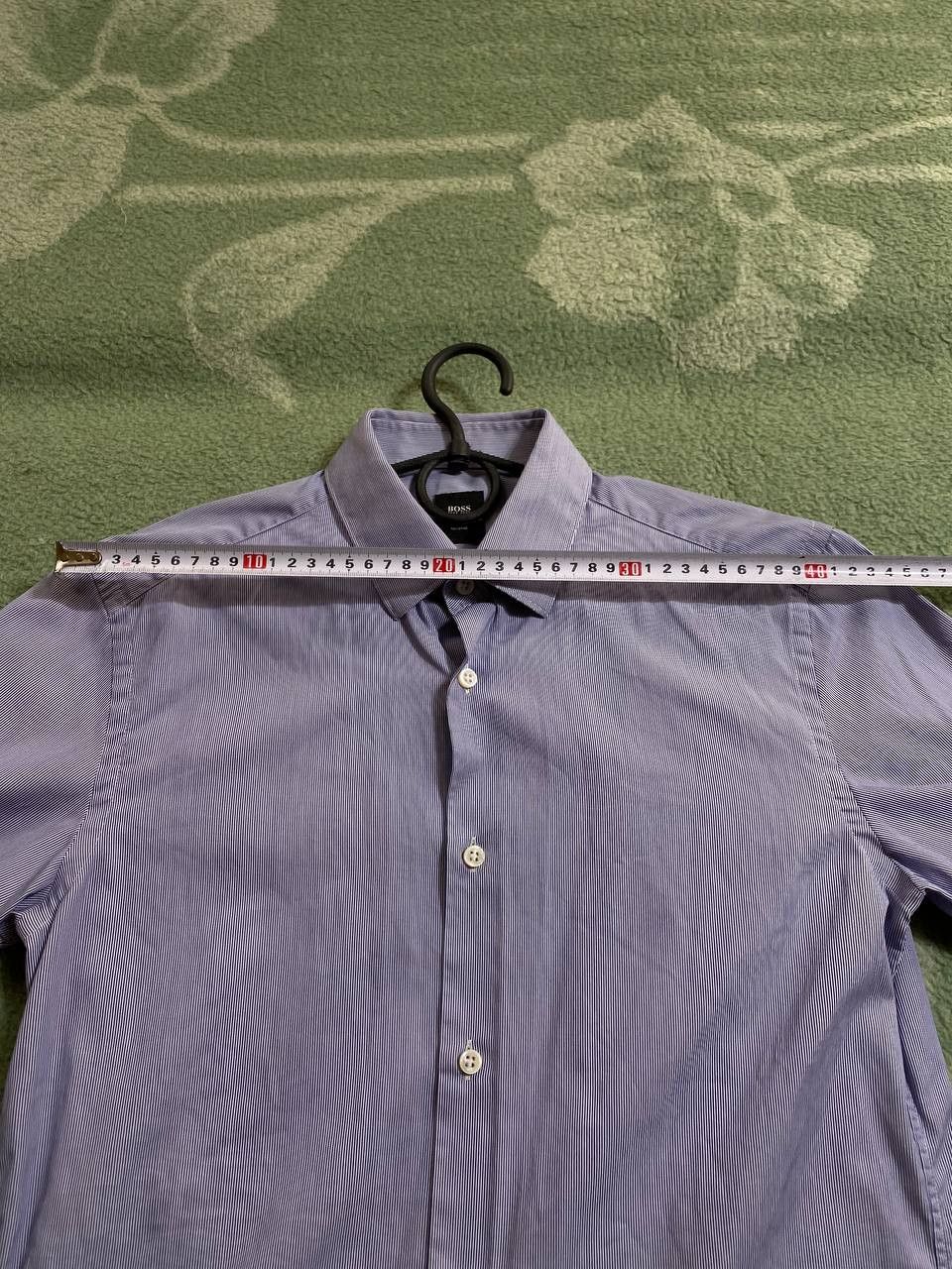 Hugo Boss × Vintage HUGO BOSS Shirt Striped Long Sleeved Light Cotton Size US M / EU 48-50 / 2 - 11 Thumbnail