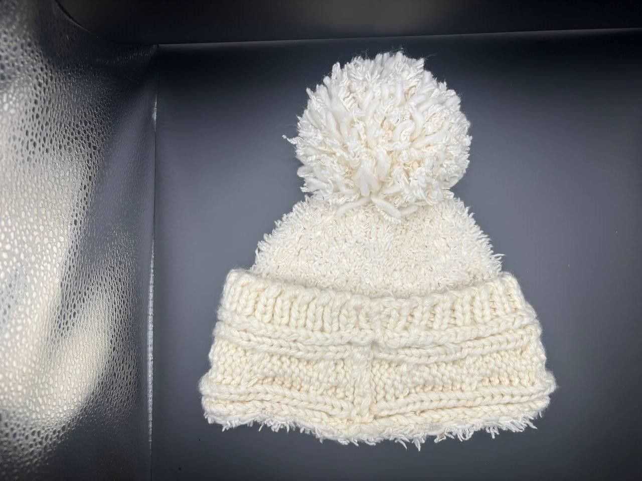 The North Face The North Face "Minna" Shaggy Cable Knit Beanie - Ivory Size ONE SIZE - 10 Thumbnail