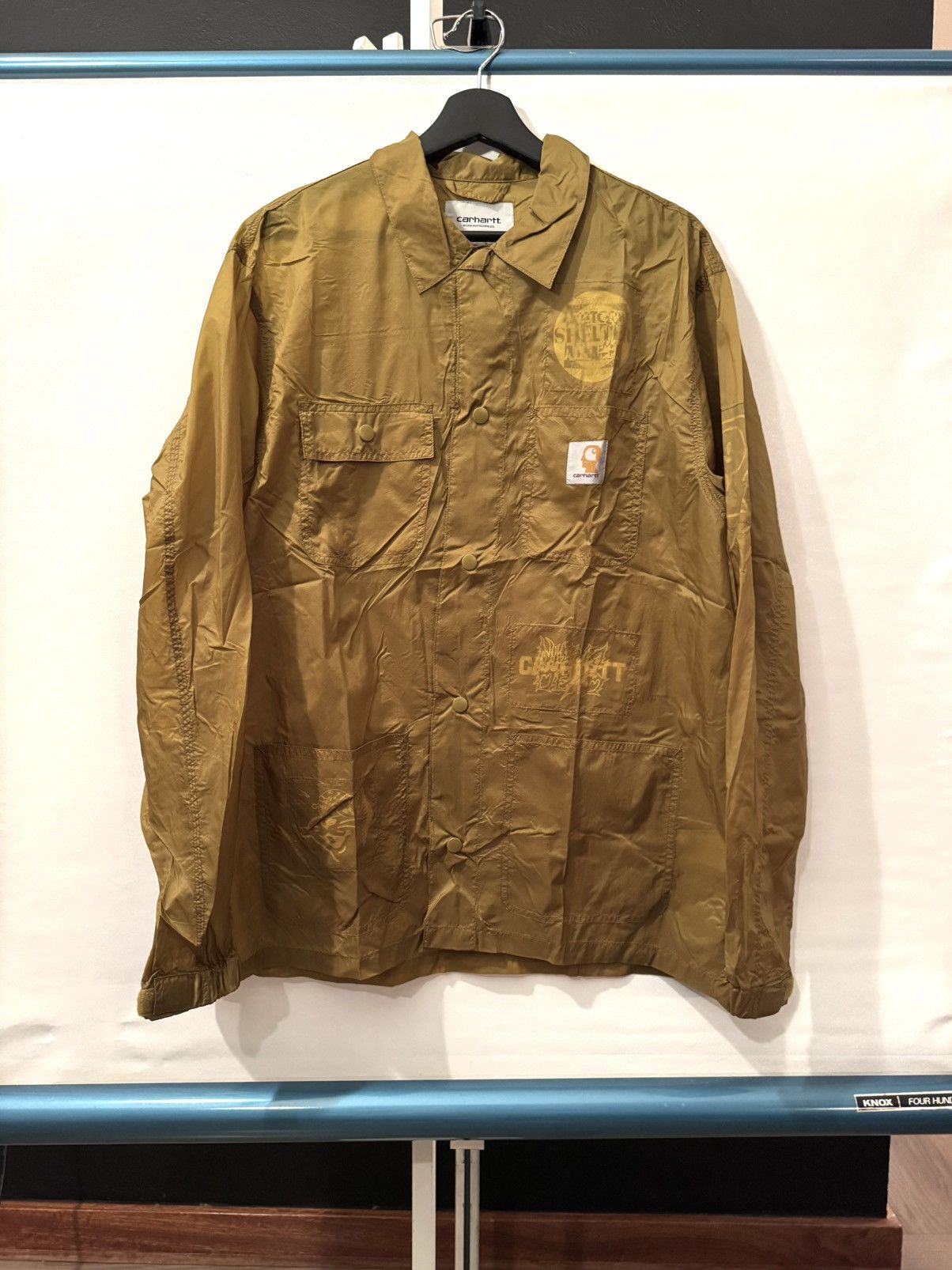 Brain Dead Color Blocked Micro Puffer Jacket | Grailed