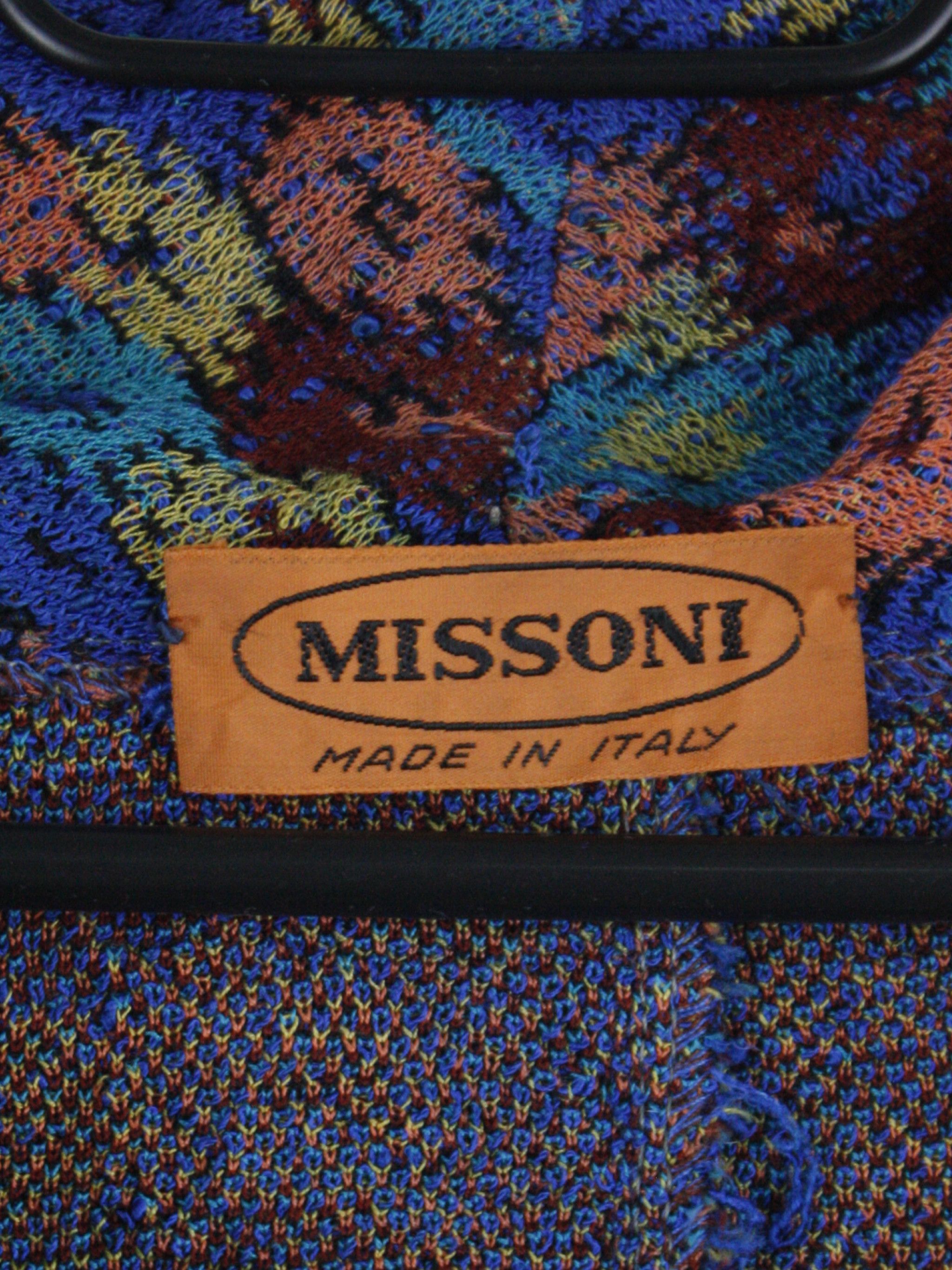 Missoni Missoni Cardigan Italy Abstract Floral Knit Vintage Size M / US 6-8 / IT 42-44 - 4 Thumbnail