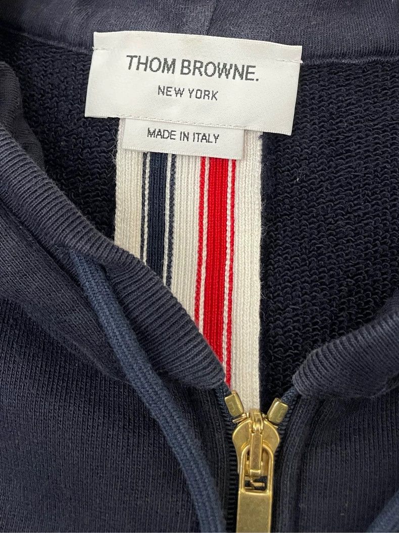 Thom Browne Thom browne Dark blue back color stripe zipper jacket 2504- Size US M / EU 48-50 / 2 - 5 Thumbnail