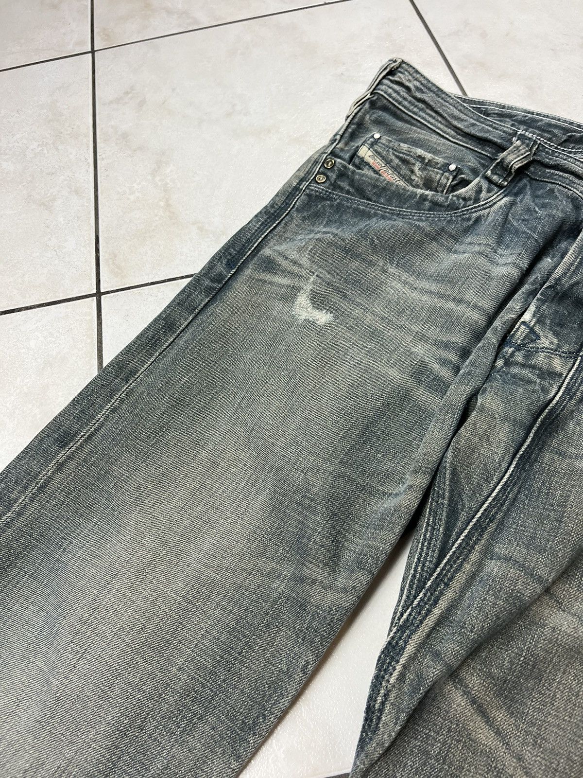Diesel × Vintage Vintage rare Diesel timmen distressed y2k jeans pants washed Size US 32 / EU 48 - 9 Thumbnail