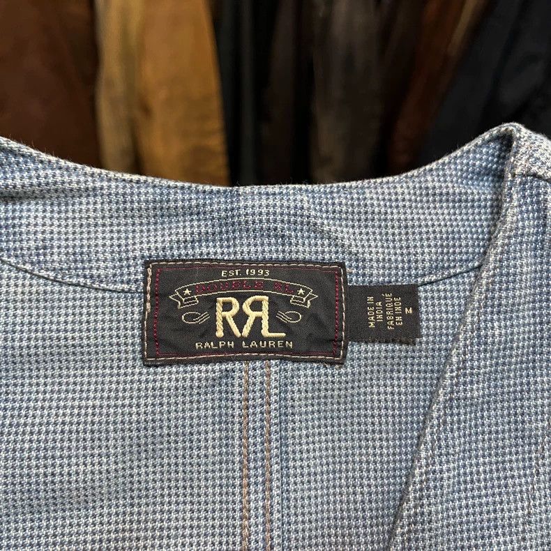 RRL Ralph Lauren RRL Ralph Lauren Blue dyed Thousand Bird Grid vest Size US M / EU 48-50 / 2 - 3 Thumbnail