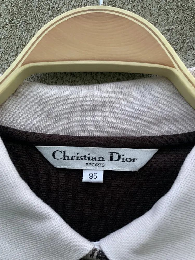 Christian Dior Monsieur Christian Dion brown plaid longsleeve polo rugby shirt Size M / US 6-8 / IT 42-44 - 8 Thumbnail