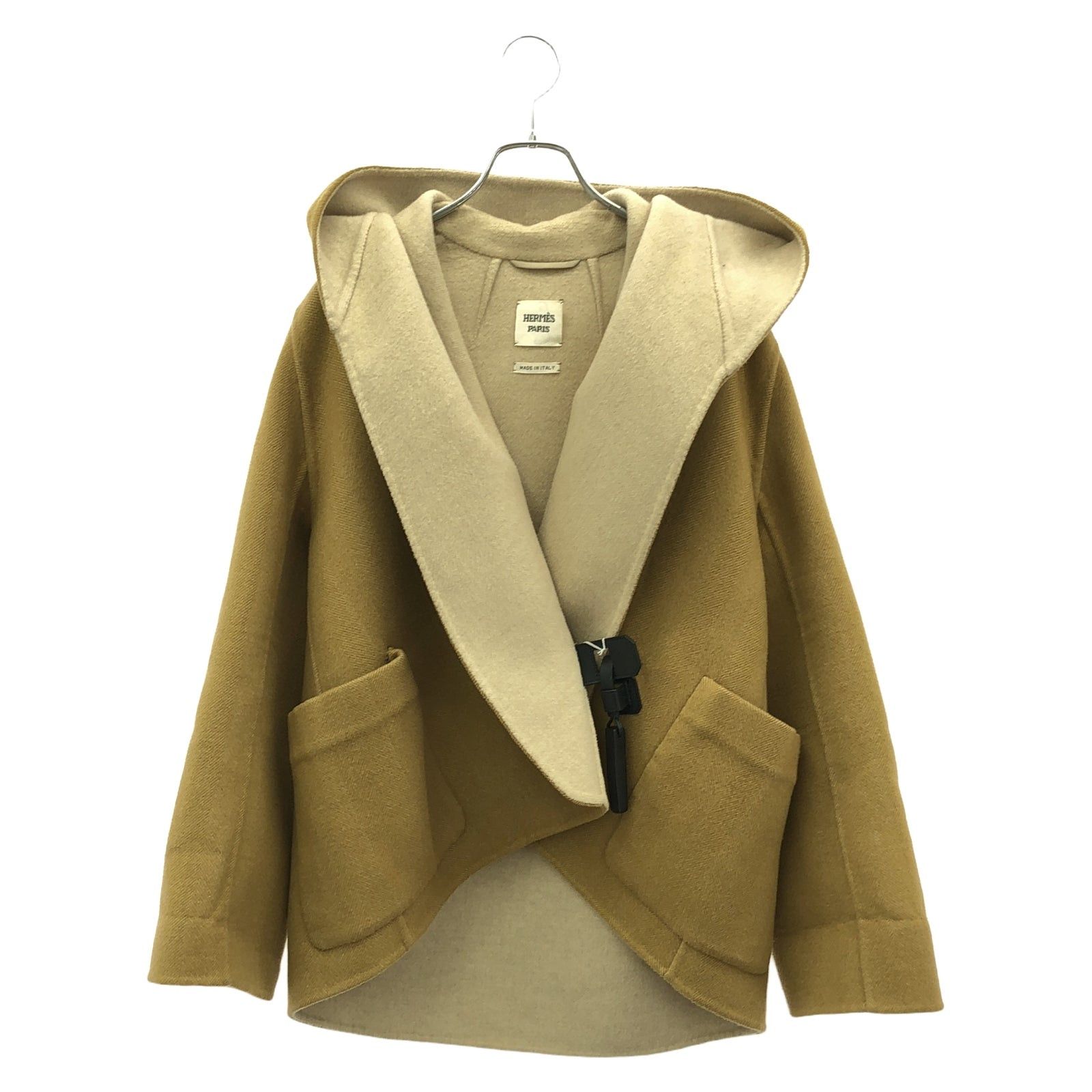 Hermes Hermes Poncho Cashmere Brown Size ONE SIZE - 1 Thumbnail