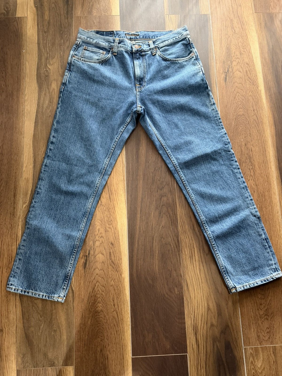 Nudie Jeans Gritty Jackson Friendly Blue W33/L30 Size US 33 - 1 Thumbnail