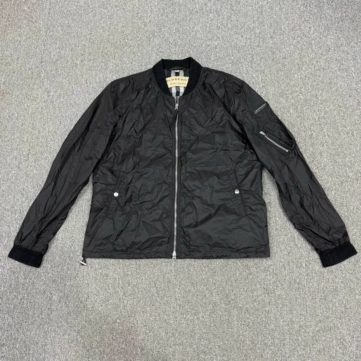 Burberry Burberry black lightweight arm logo jacket 56 Size US XL / EU 56 / 4 - 1 Thumbnail