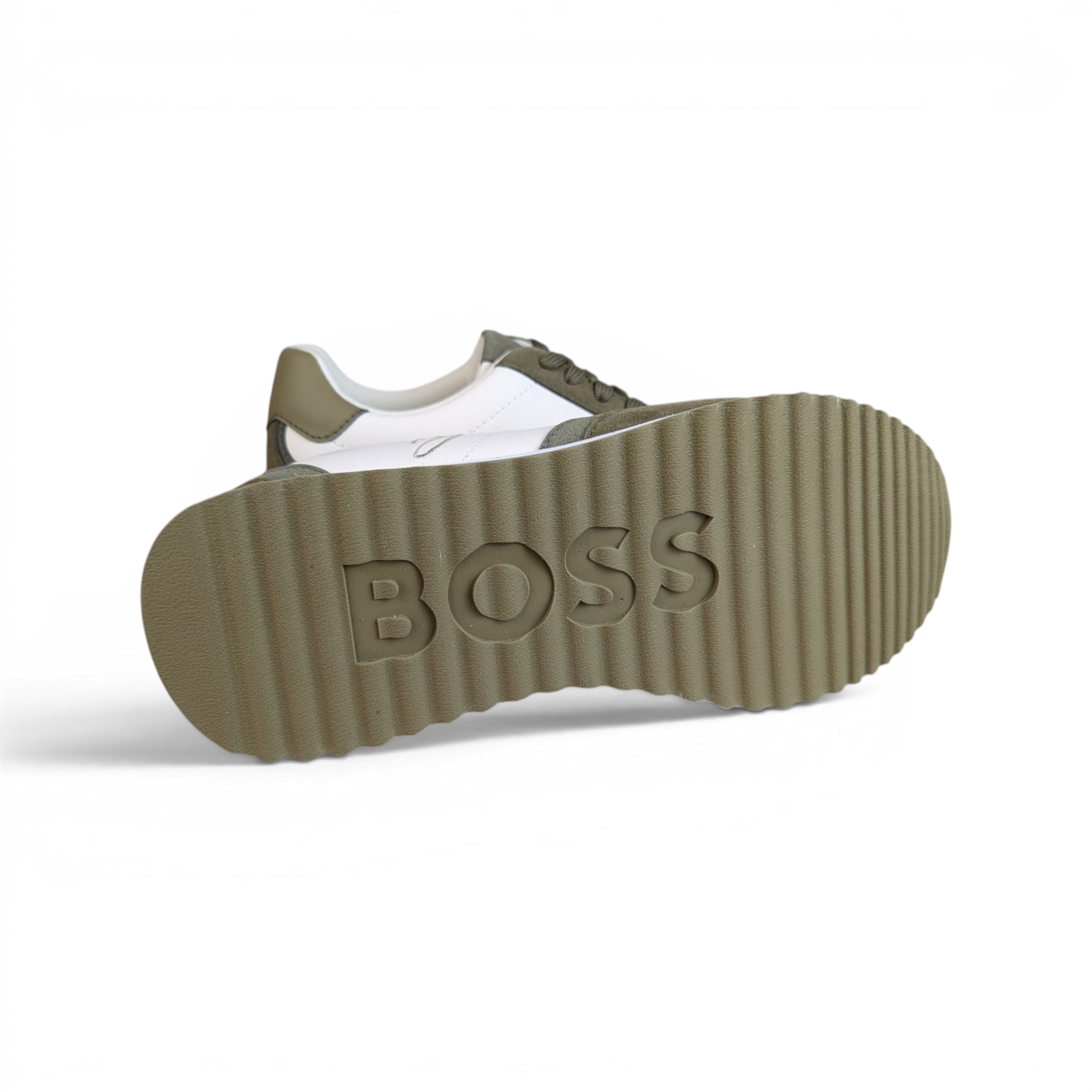 Hugo Boss HUGO BOSS WHITE KHAKI SNEAKERS Size US 7 / IT 37 - 7 Thumbnail