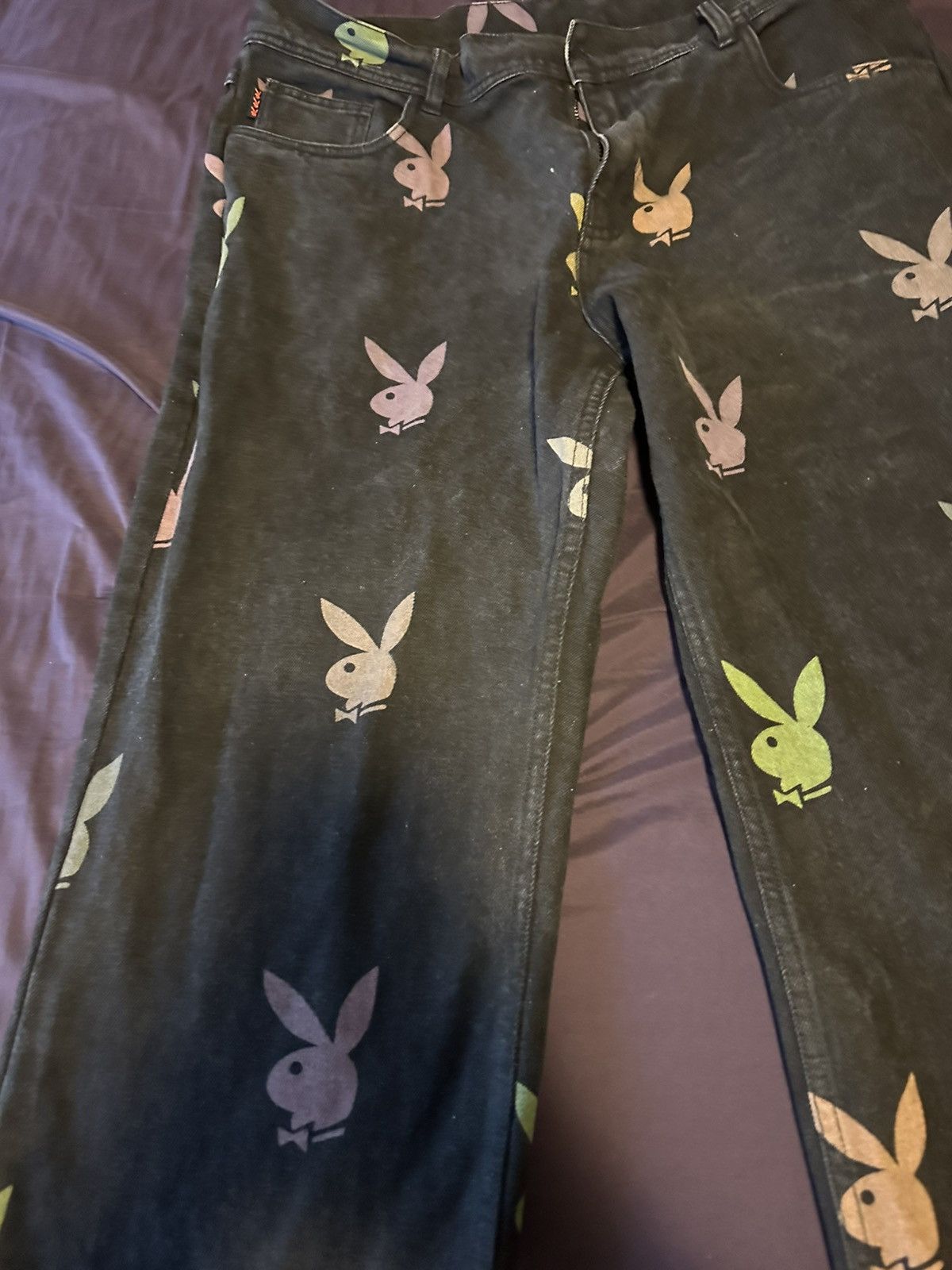 Playboy × Pleasures Black Playboy x Pleasures Collab Jeans Size US 38 / EU 54 - 6 Thumbnail