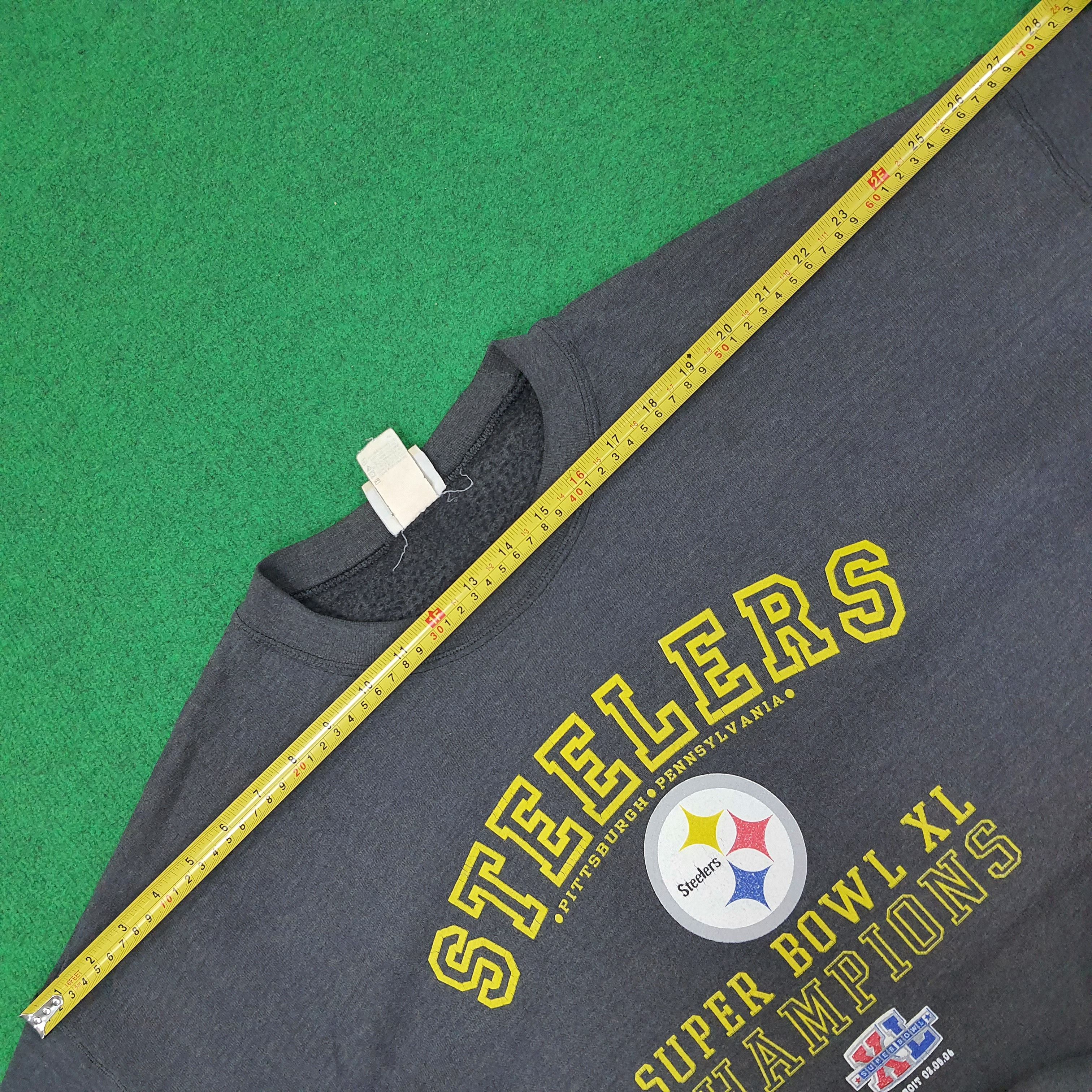 NFL Vintage Steelers Pittsburgh Super Bowl XL Sweatshirt C251N6 Size US XXL / EU 58 / 5 - 7 Thumbnail