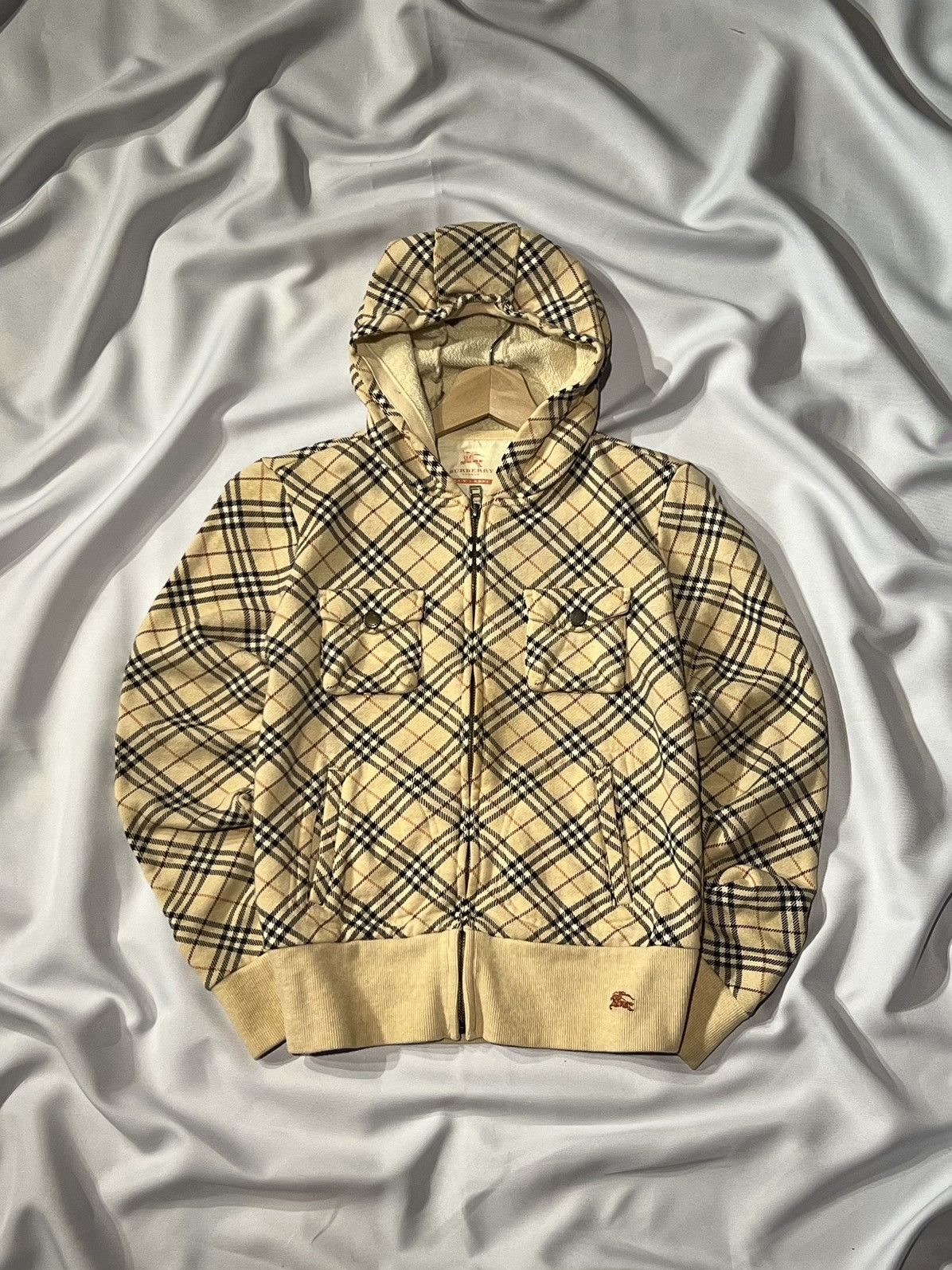 BURBERRY LONDON BLUE LABEL HOODIE ZIPPER WOMEN