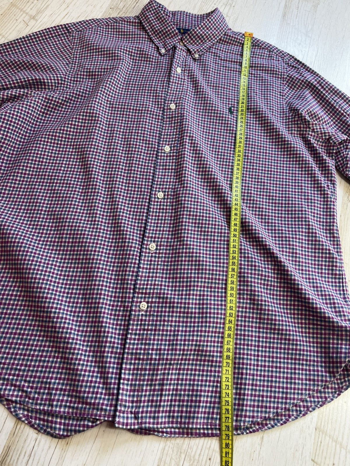 Ralph Lauren Ralph Lauren Classic Fit Plaid Shirt XL Purple Blue Green Size US XL / EU 56 / 4 - 14 Thumbnail