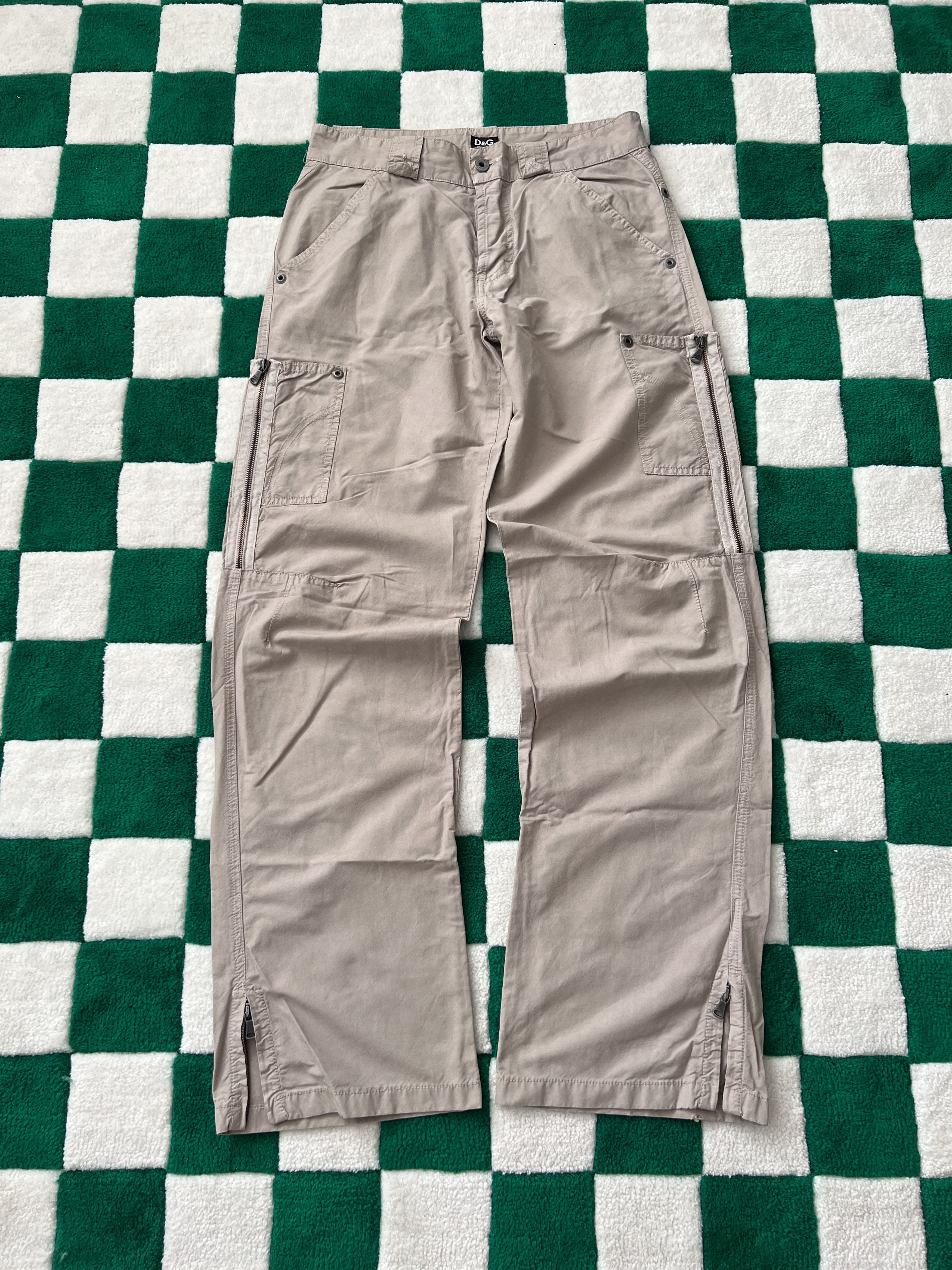 image of Dolce Gabbana x Vintage Dolce & Gabbana Cargo Pants in Grey, Men's (Size 30)