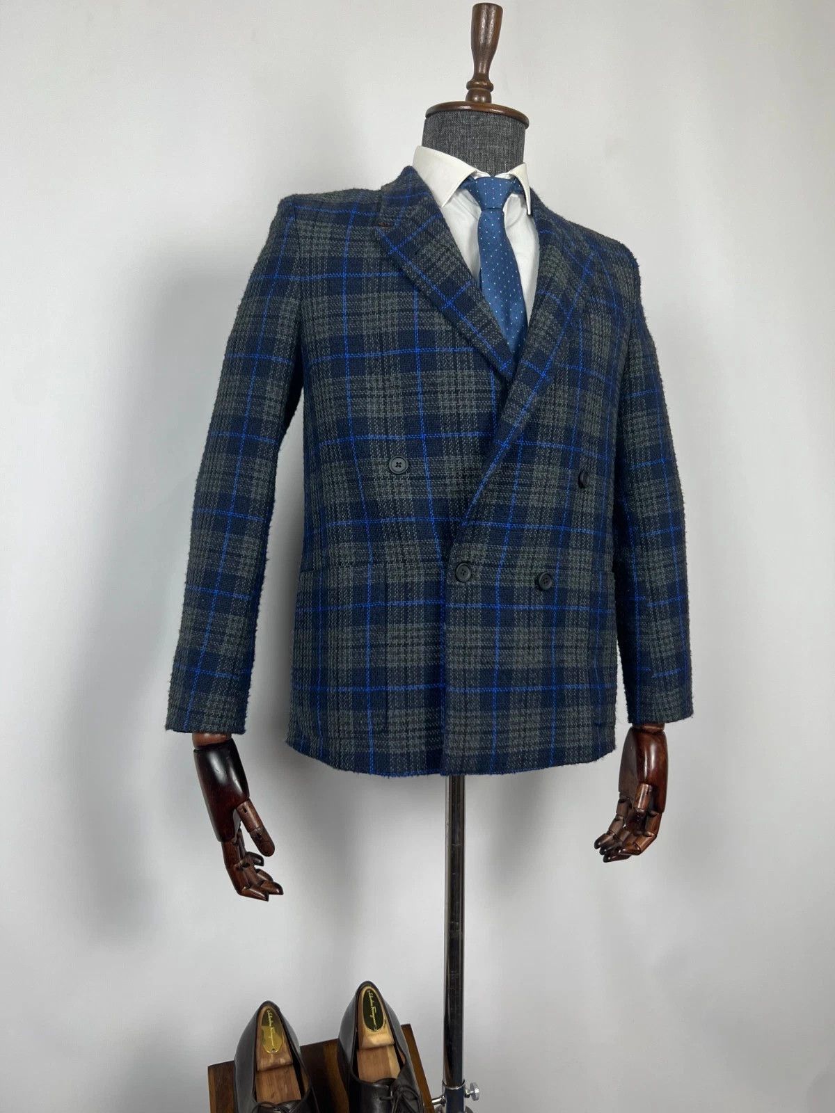 Paul Smith Paul Smith Double Breasted Plaid Blazer Jacket Size 36R - 2 Thumbnail
