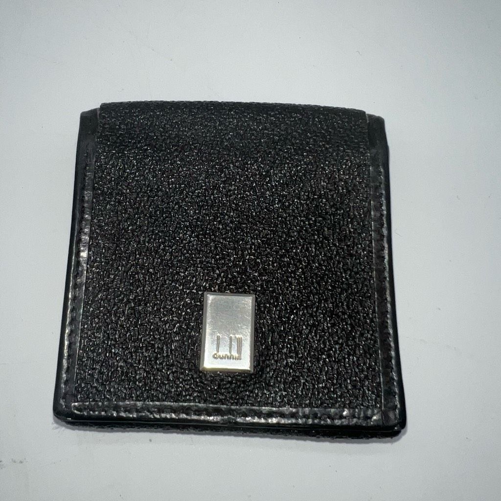 image of Alfred Dunhill Dunhill Authentic Coin Pouch And Slot Card Holder in Black, Women's