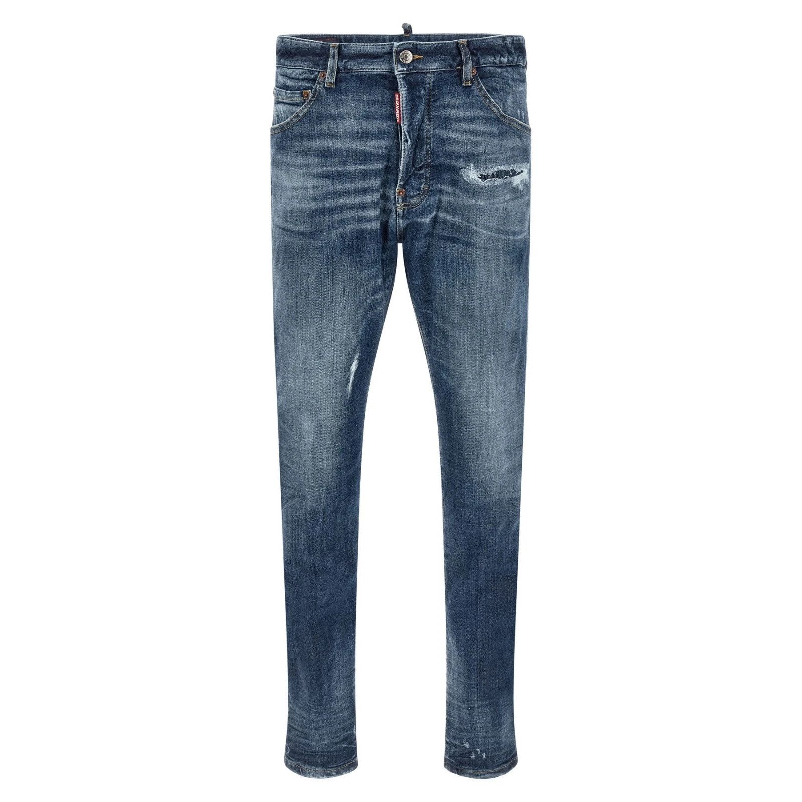 Dsquared2 DSQUARED2 Teddy Blue Denim Jeans New & Authentic (Men's size Size US 34 / EU 50 - 1 Thumbnail