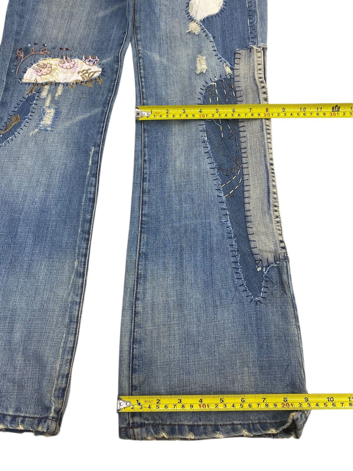 Japanese Brand Japanese Brand Patchwork Style Bootcut Jeans Size US 28 / EU 44 - 8 Thumbnail