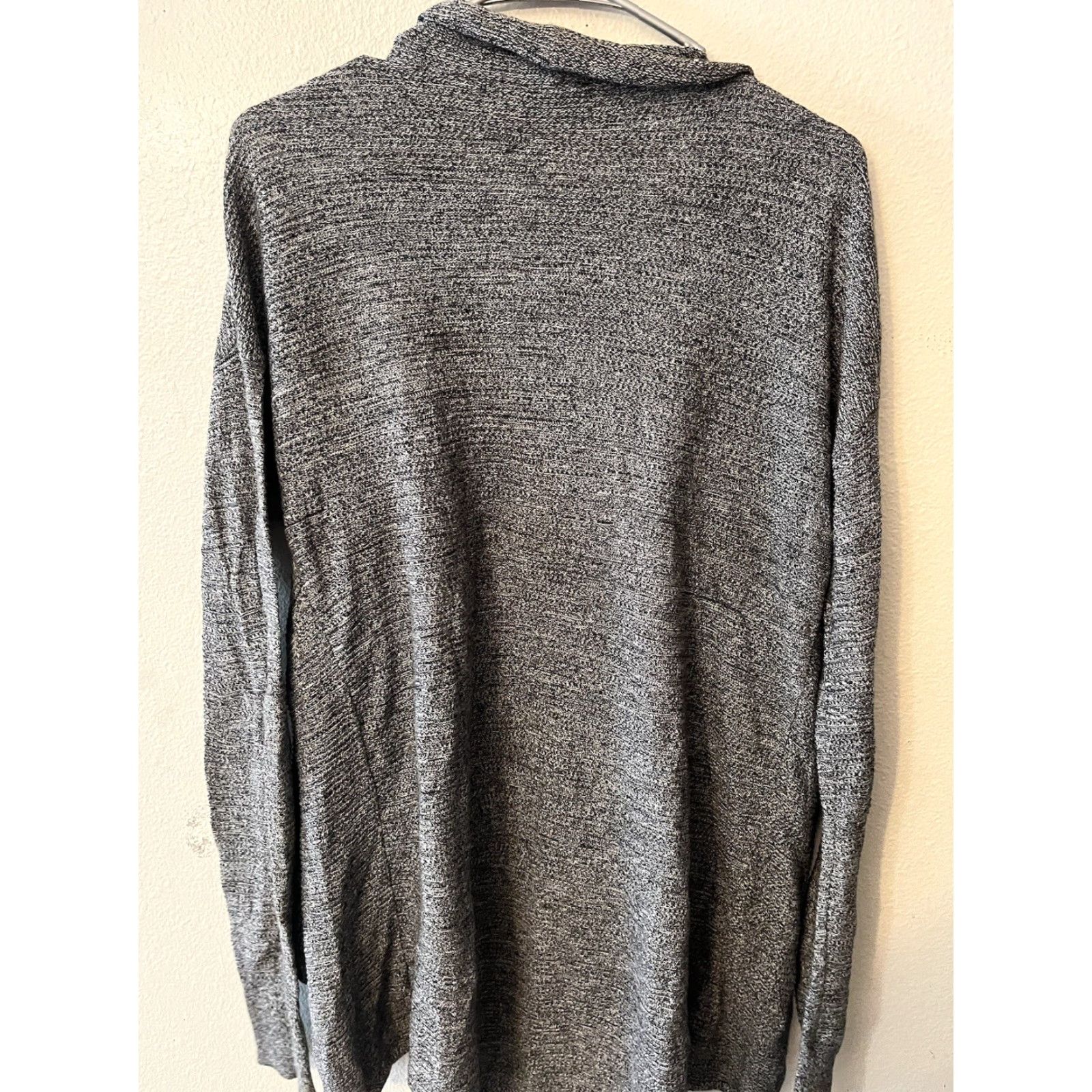Express Express Women's Gray Long Sleeve Cardigan Sweater Medium Open Lightweight Knit Casual Business Cardigan Size M / US 6-8 / IT 42-44 - 2 Thumbnail