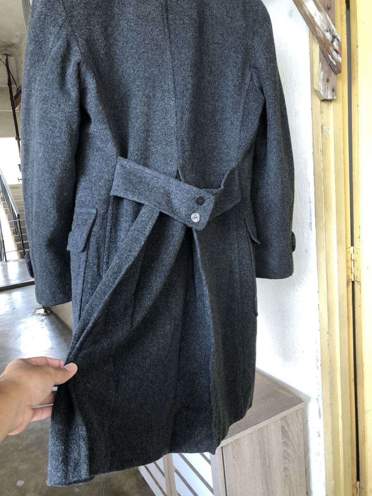 Jean Paul Gaultier Vintage Jean Gaultier Homme Single Breasted Wool Long Coat Size US M / EU 48-50 / 2 - 19 Thumbnail