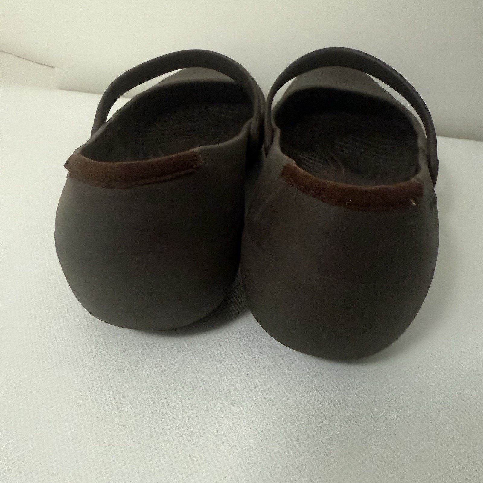 Crocs Crocs Maryjane’s Women’s 10 Brown Alice Work Ballet Comfort Size US 10 / IT 40 - 4 Thumbnail